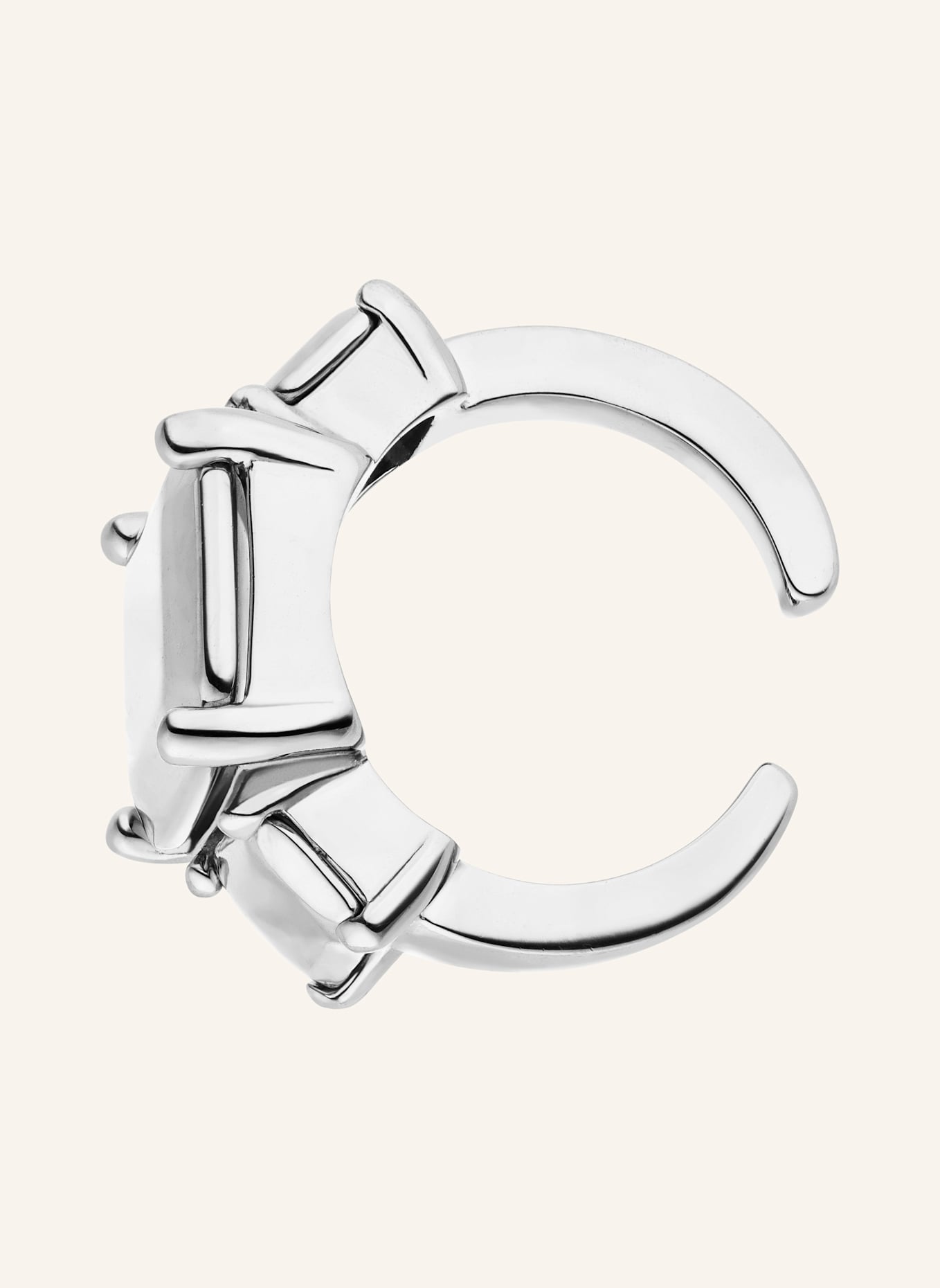 LIEBESKIND Earcuff aus Edelstahl: SILBER
