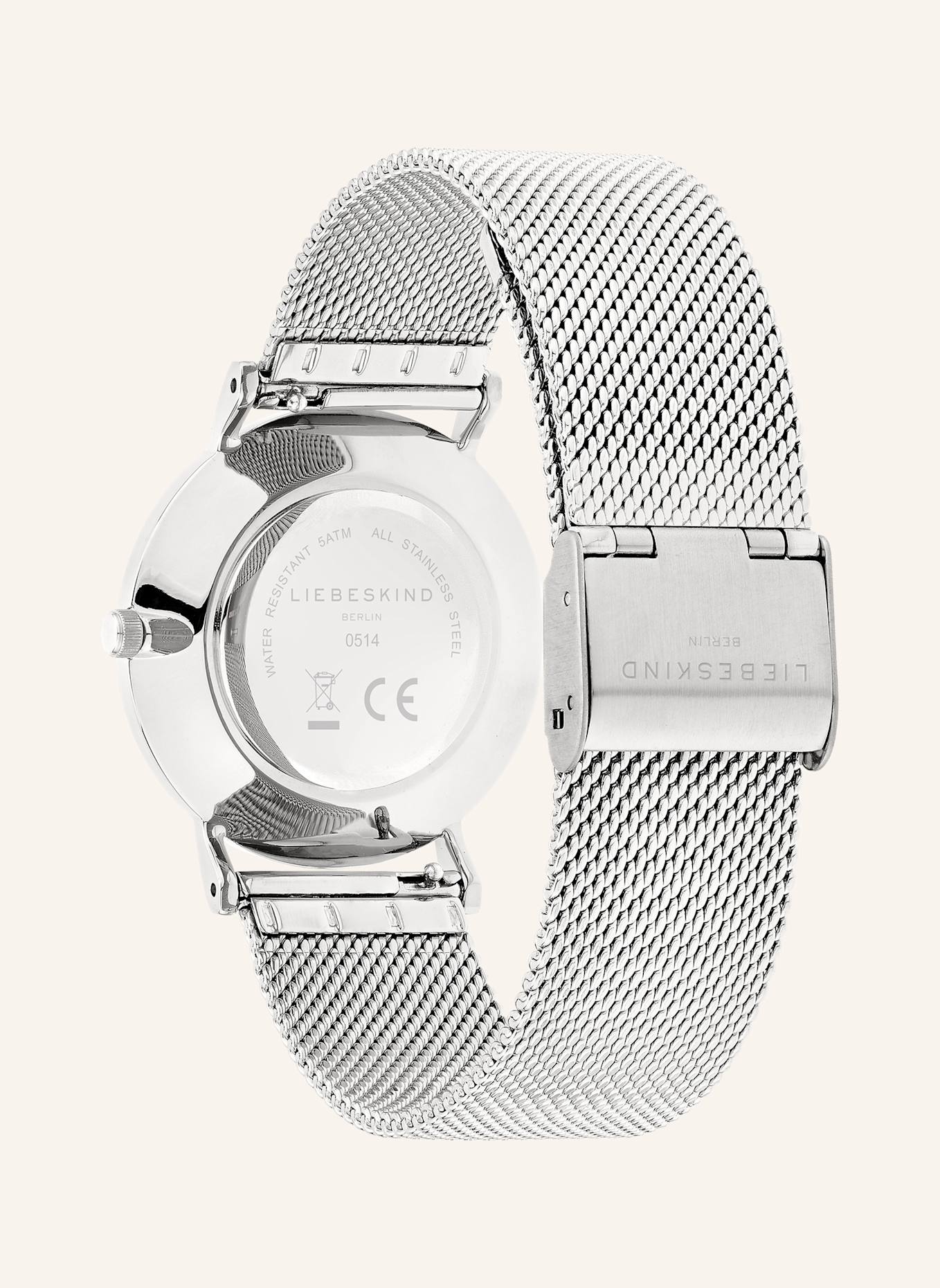 LIEBESKIND Armbanduhr  aus  Edelstahl: SILBER