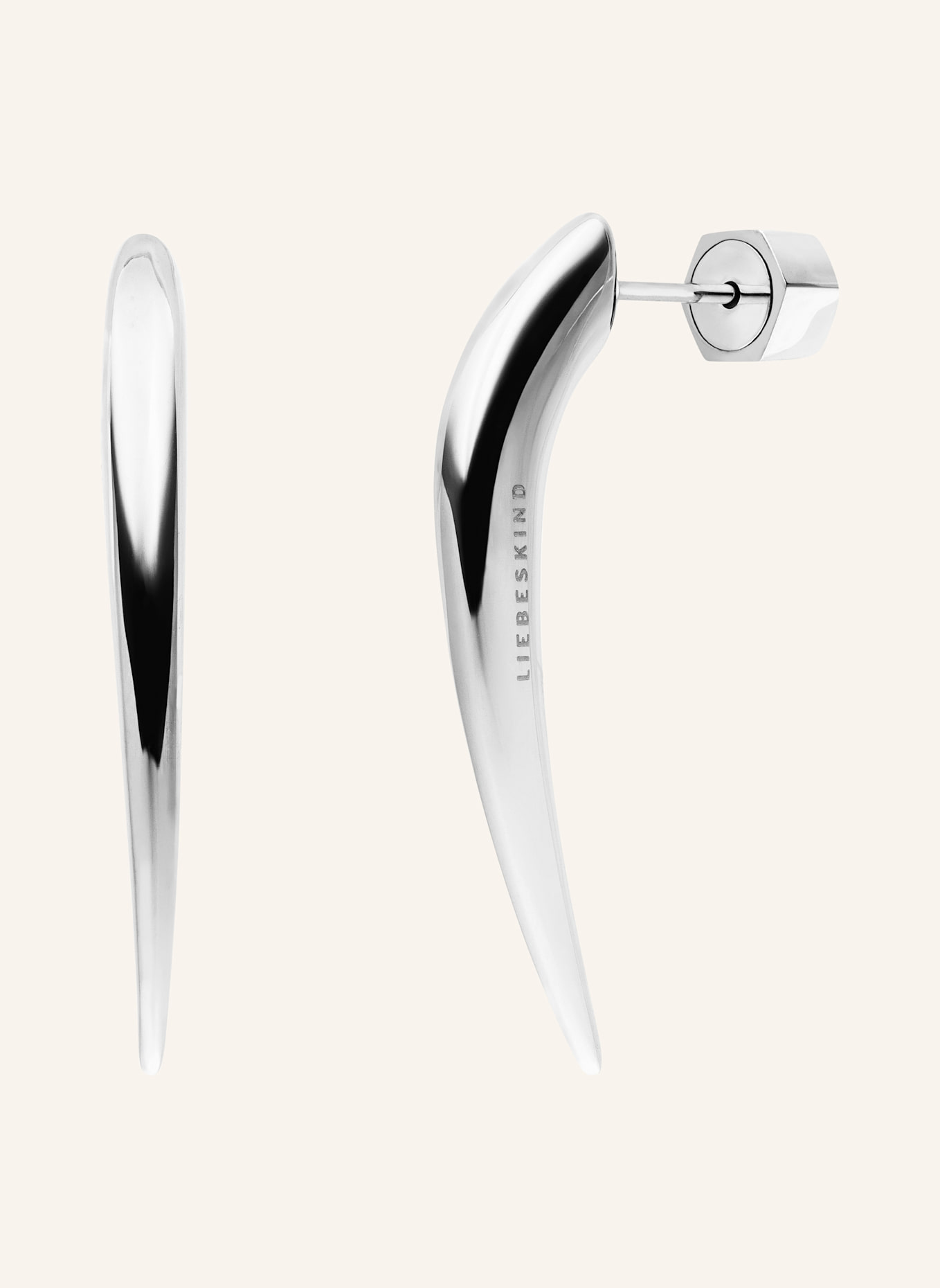 LIEBESKIND Ohrstecker  aus  Edelstahl: SILBER