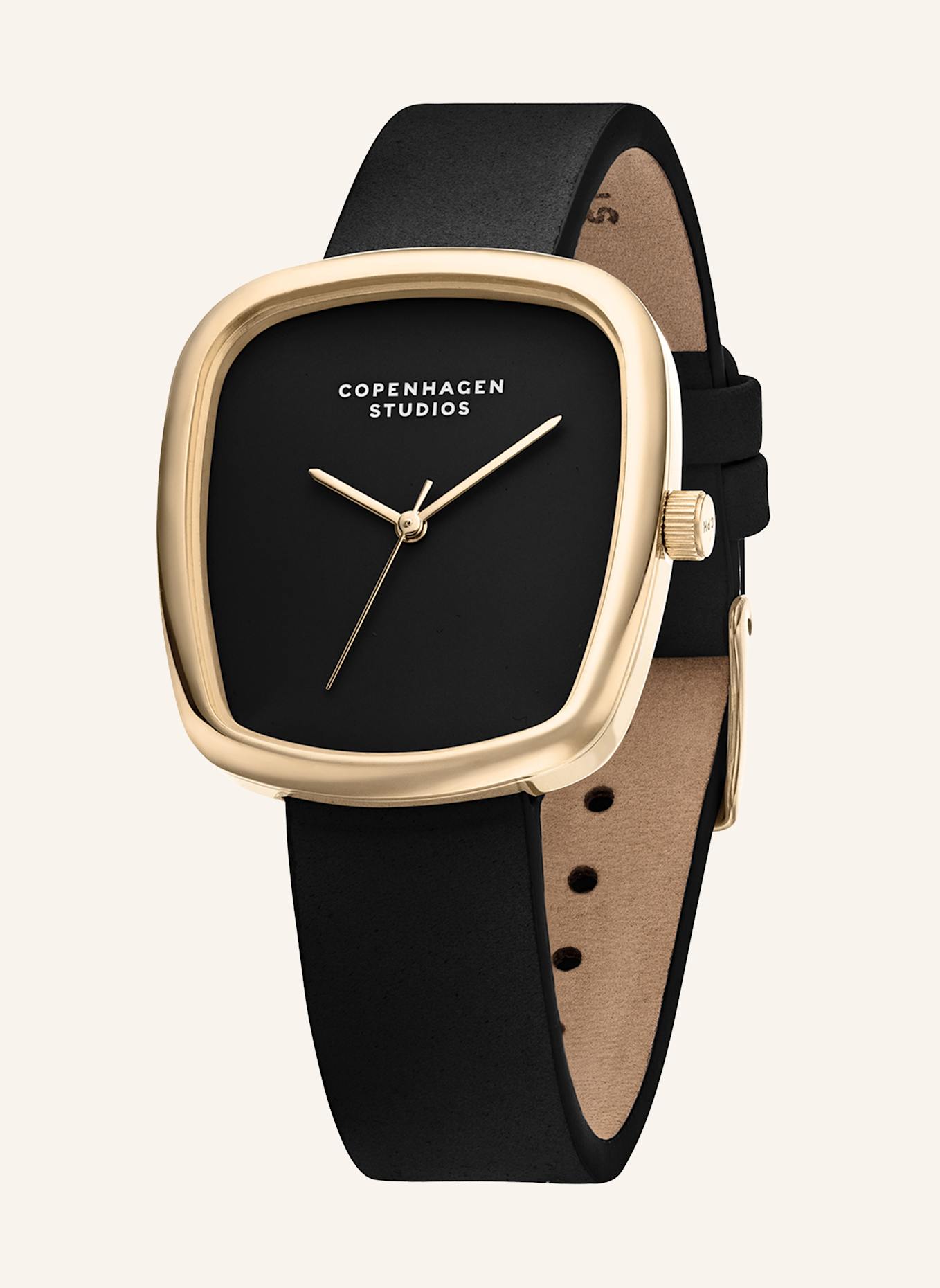 COPENHAGEN STUDIOS Armbanduhr  aus  Echtleder: GOLD