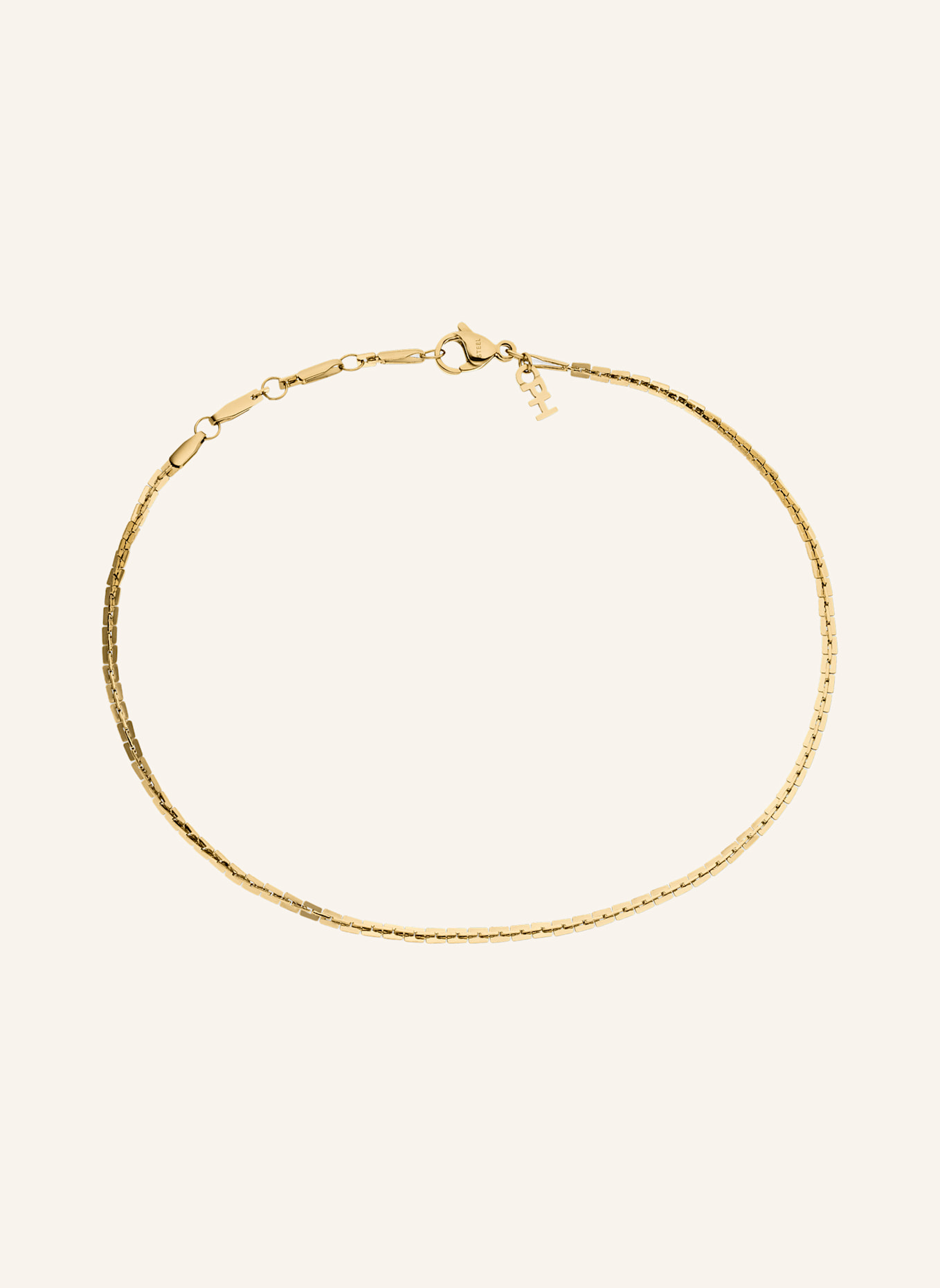 COPENHAGEN STUDIOS Fußkette aus Edelstahl: GOLD
