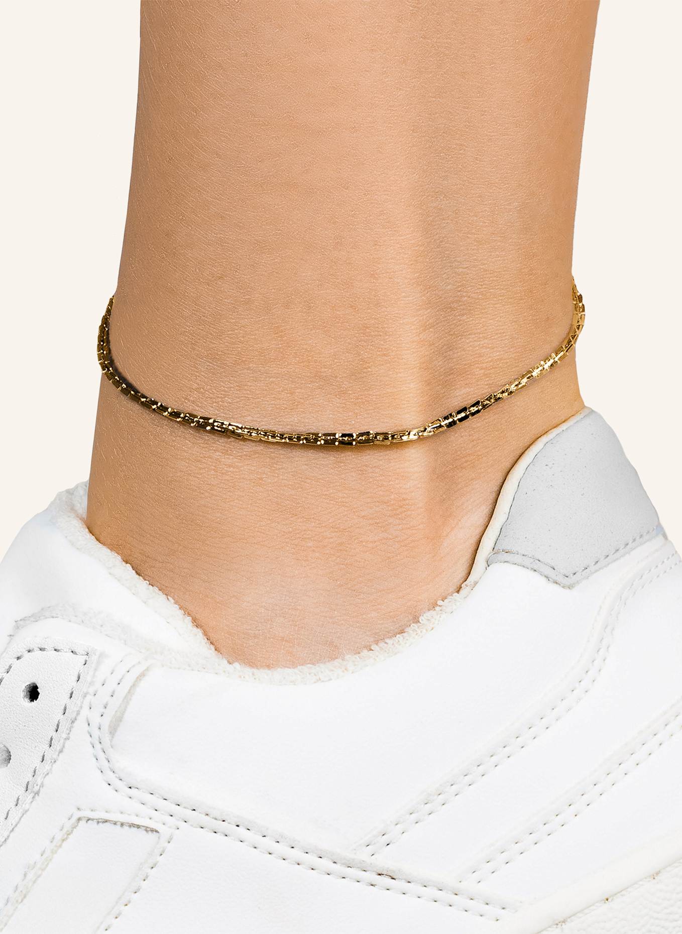COPENHAGEN STUDIOS Fußkette aus Edelstahl: GOLD