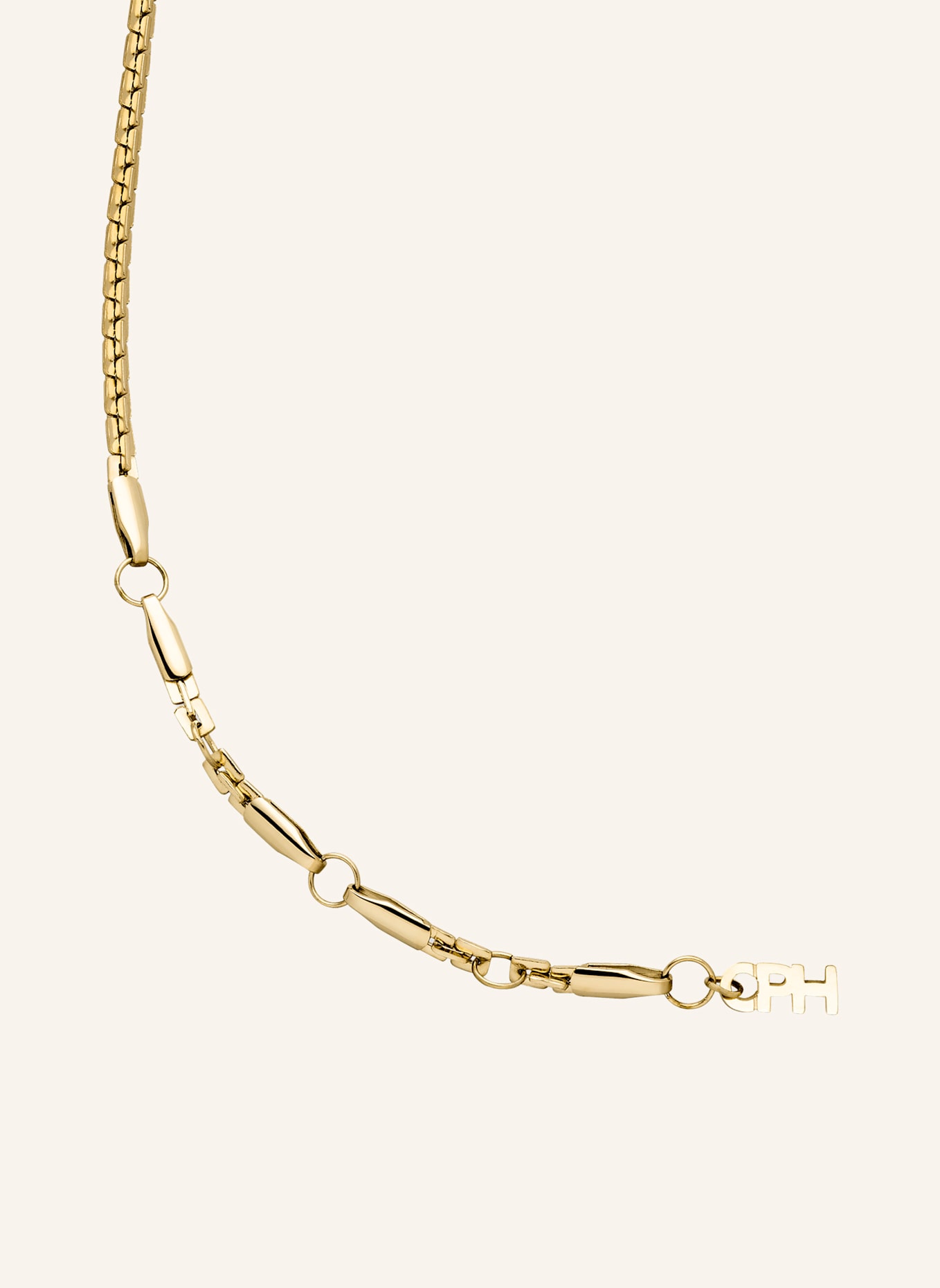 COPENHAGEN STUDIOS Fußkette aus Edelstahl: GOLD