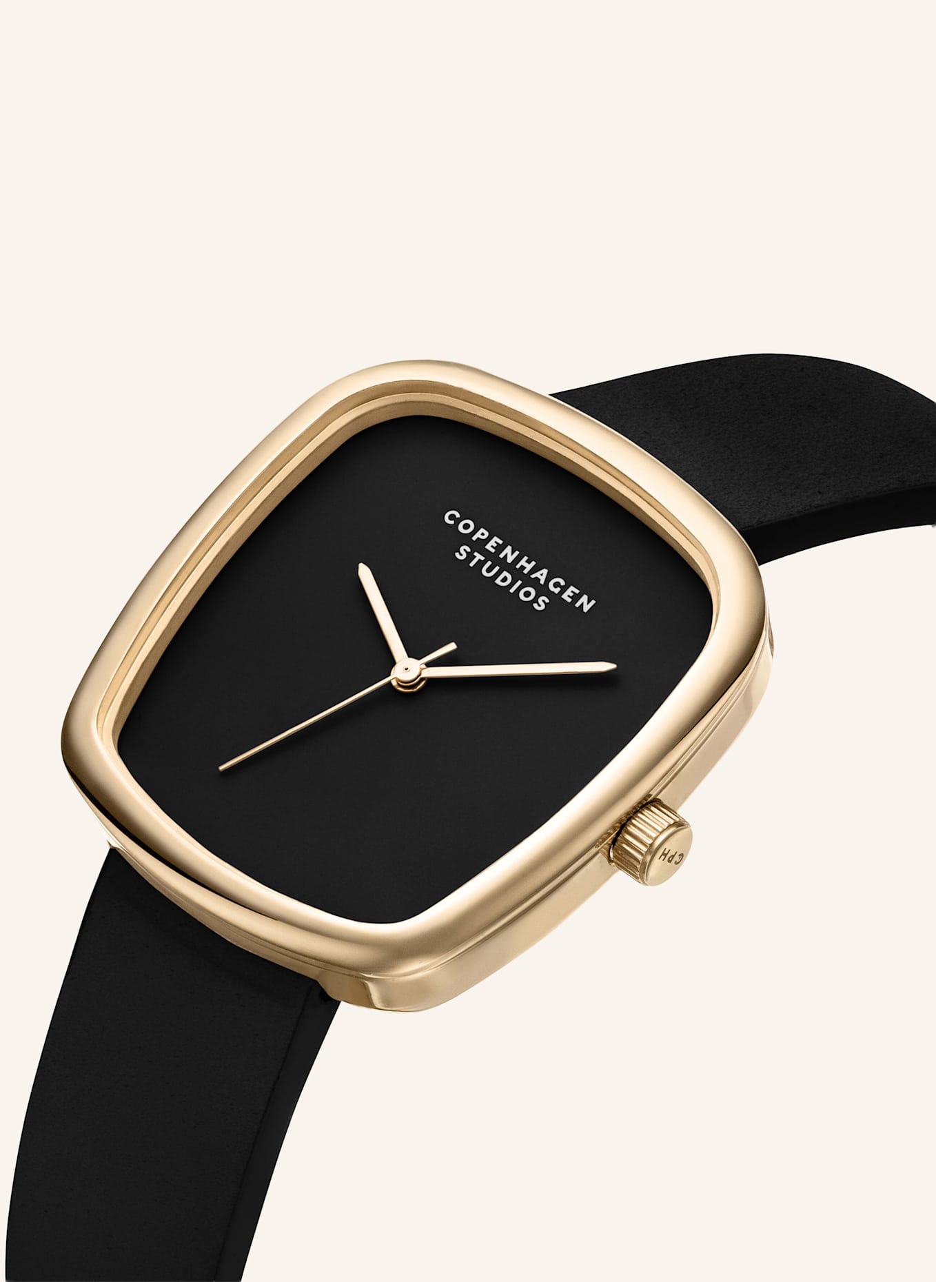 COPENHAGEN STUDIOS Armbanduhr  aus  Echtleder: GOLD