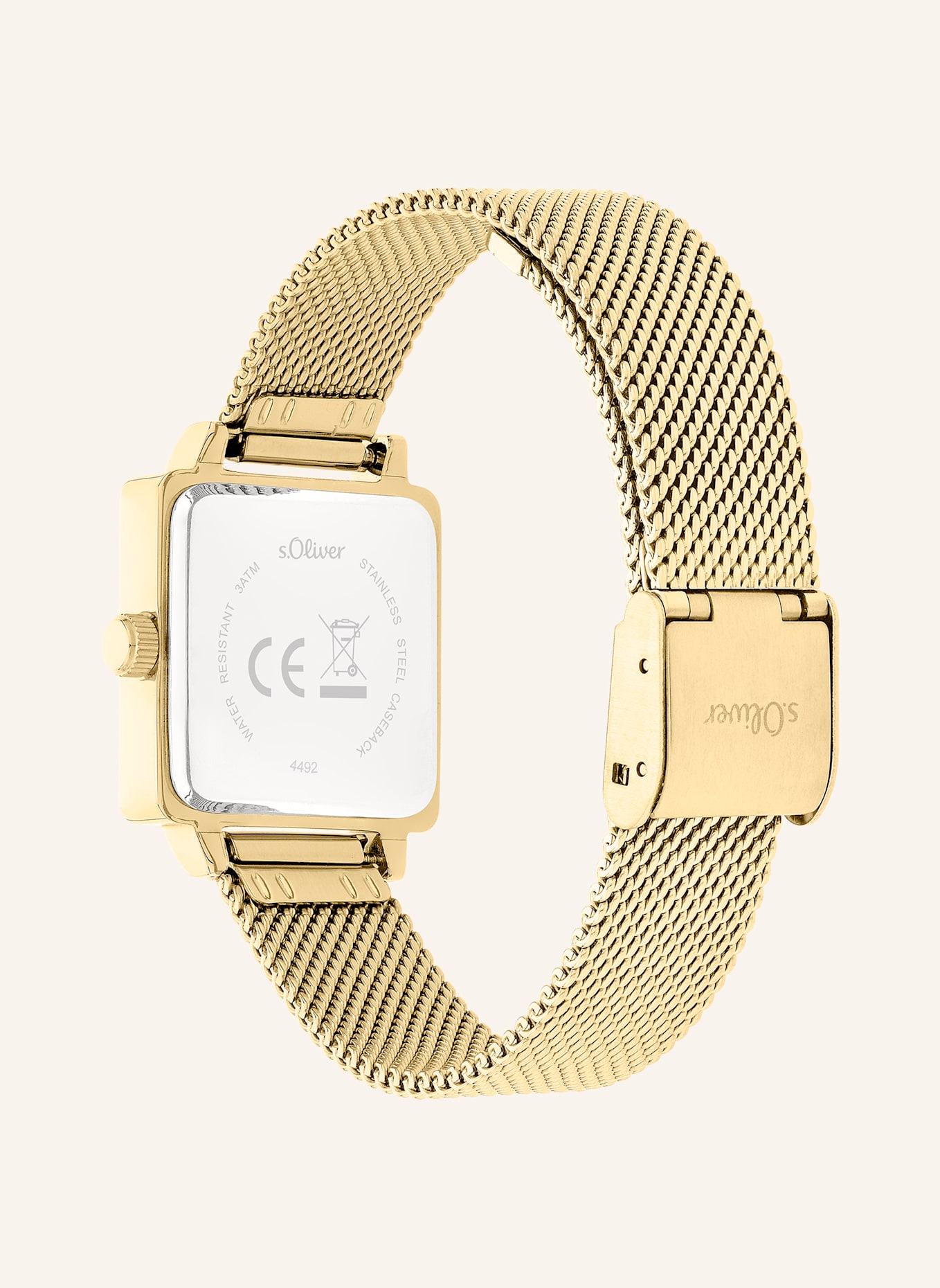 s.Oliver Polshorloge van roestvrij staal: GOUD