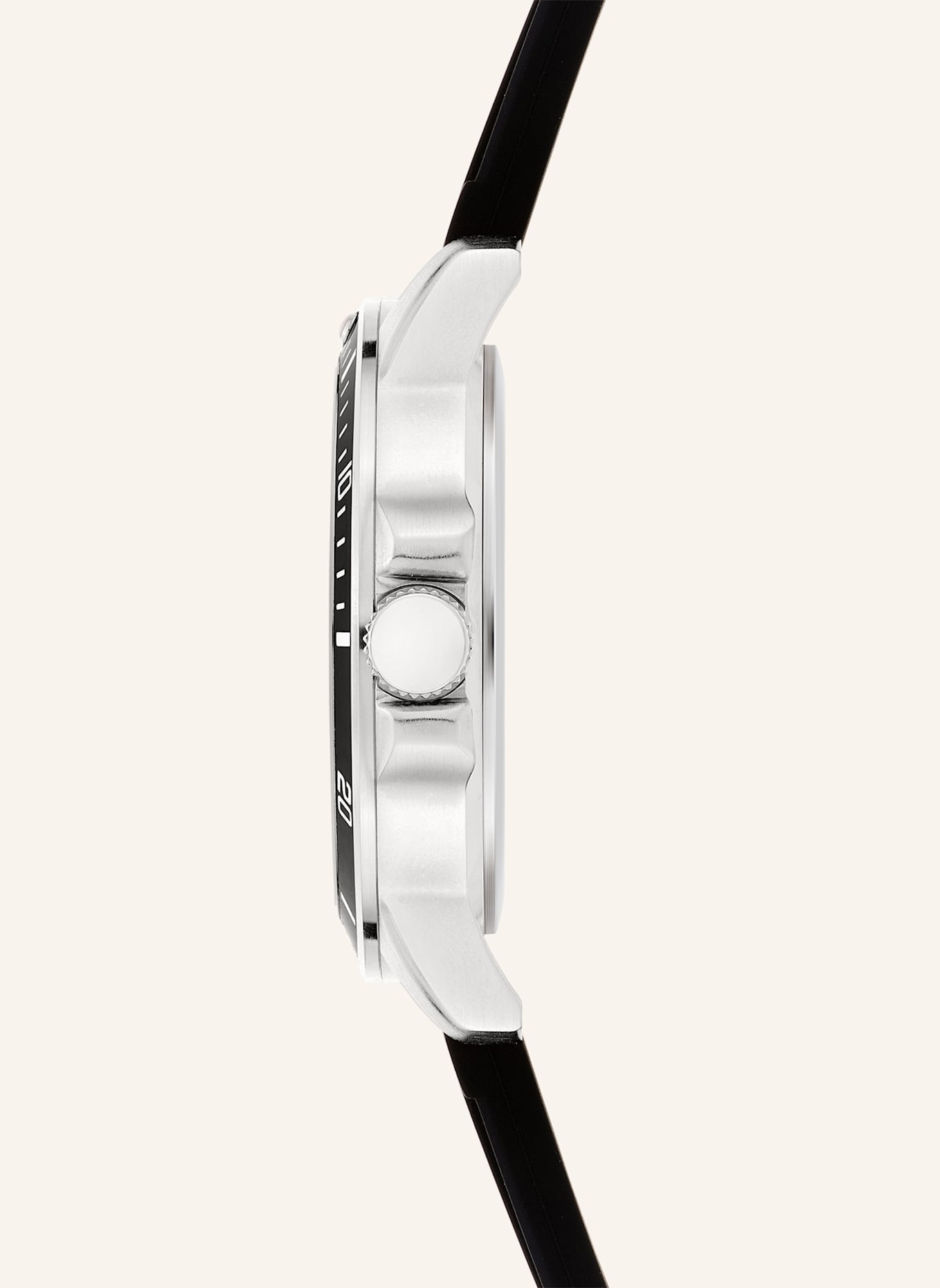 s.Oliver Polshorloge van siliconen: ZWART