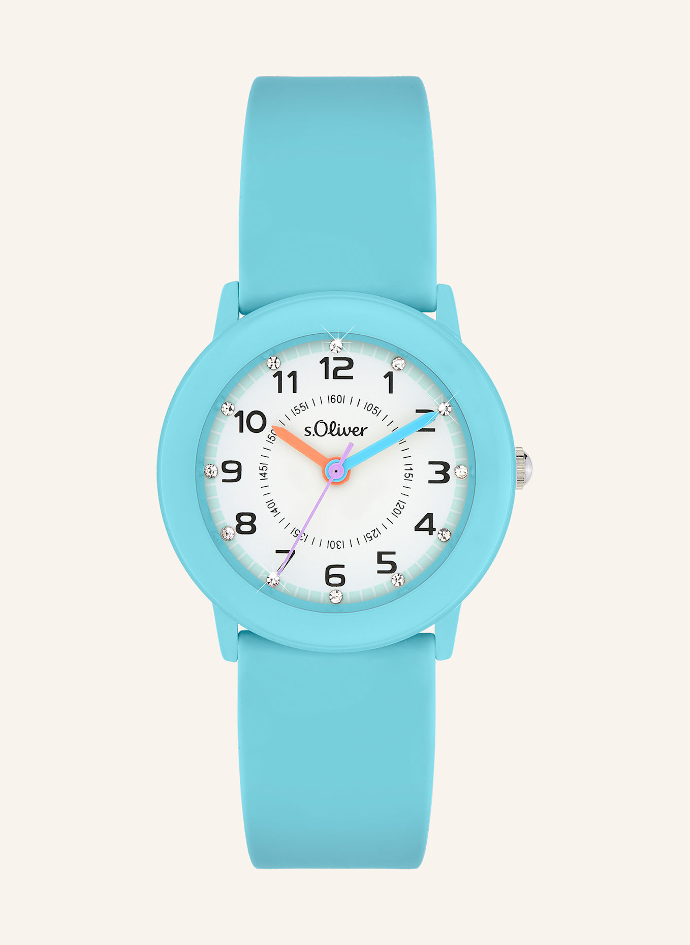 s.Oliver Silicone wristwatch: BLUE