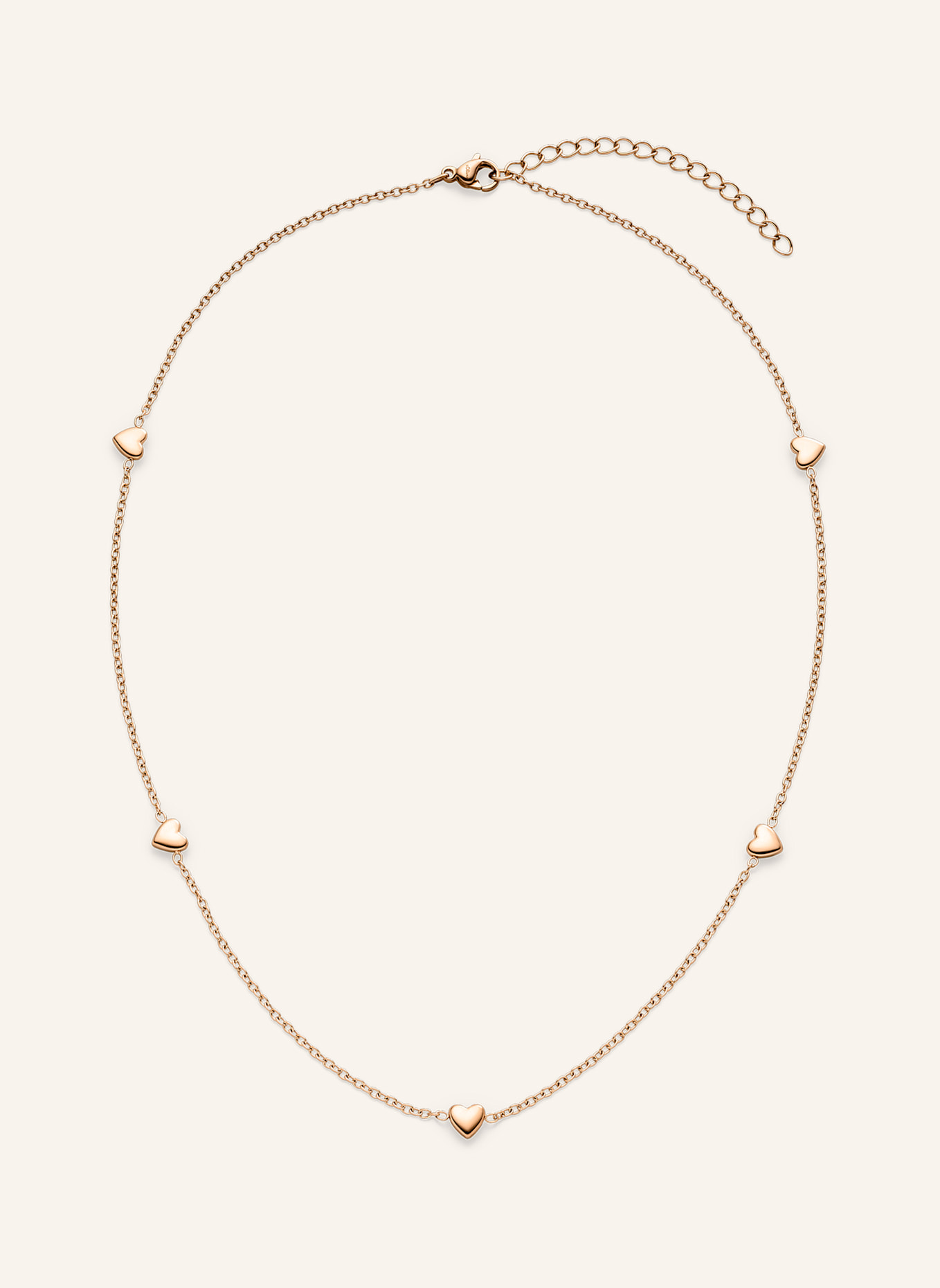 s.Oliver Halskette aus Edelstahl: ROSÉGOLD