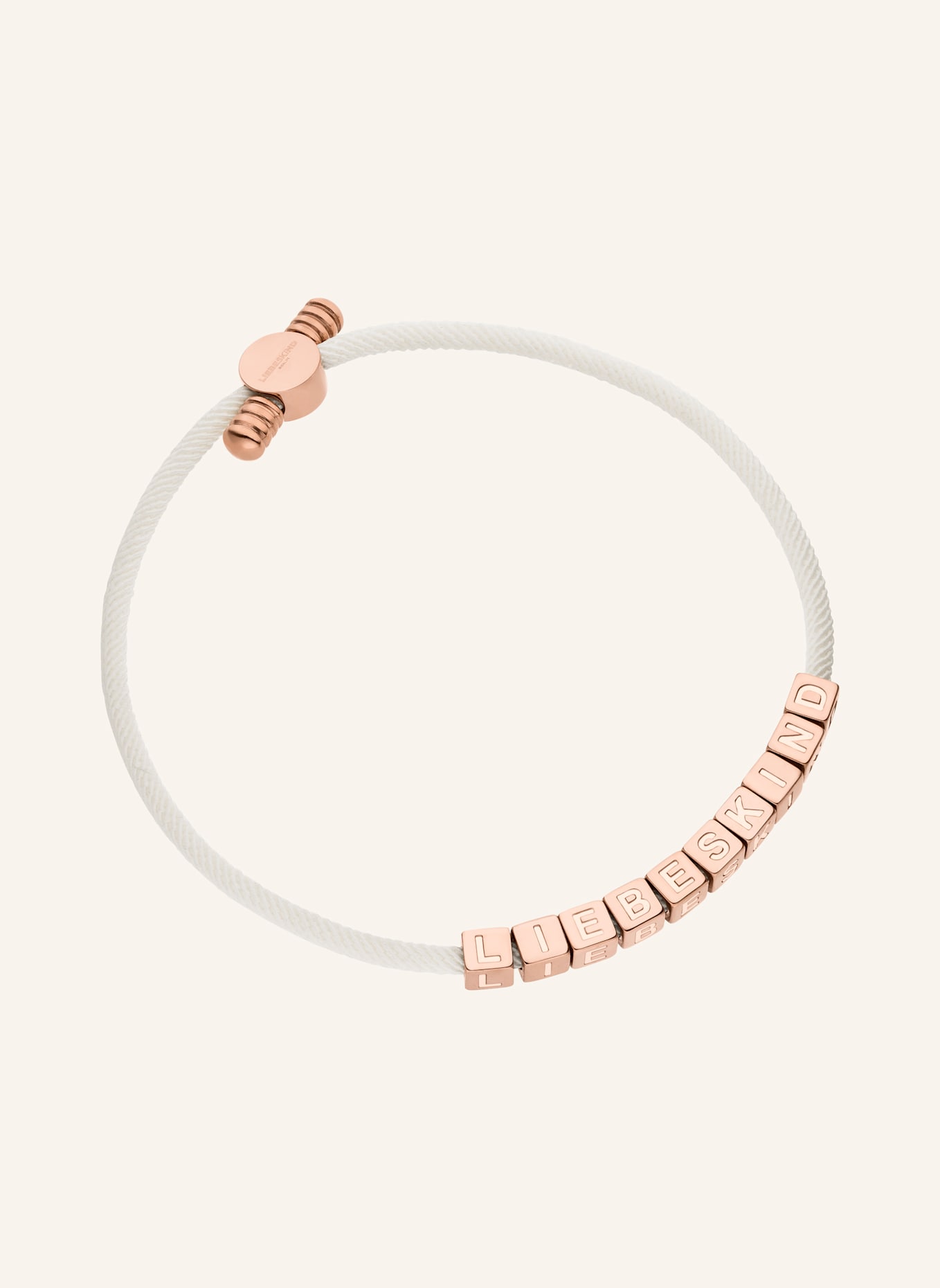LIEBESKIND Armband van roestvrij staal: ROSÉGOUD
