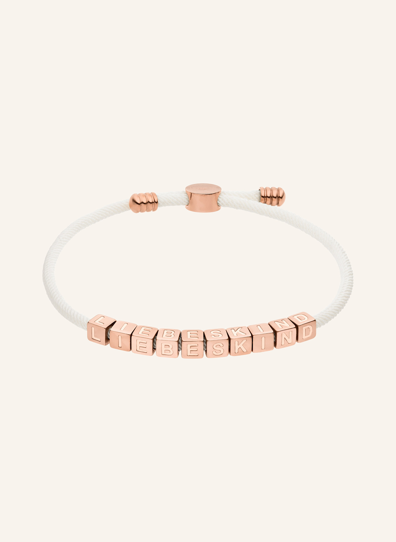 LIEBESKIND Armband van roestvrij staal: ROSÉGOUD