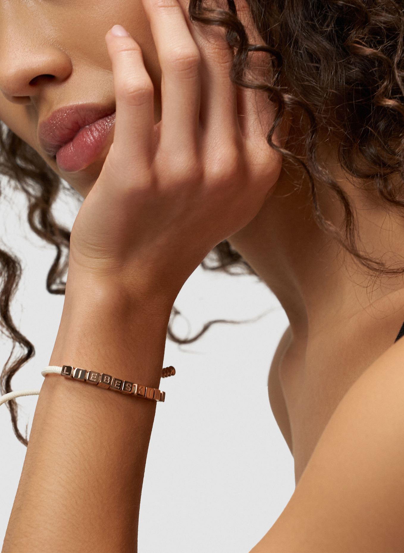 LIEBESKIND Armband van roestvrij staal: ROSÉGOUD