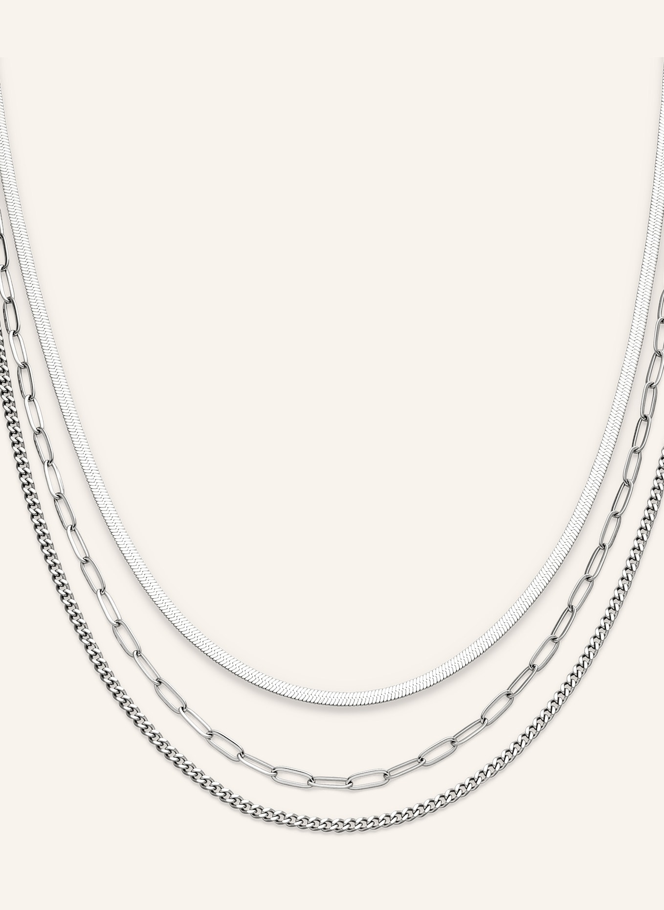 s.Oliver Halskette aus Edelstahl: SILBER