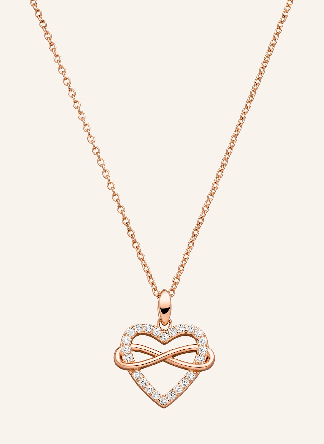 s.Oliver Ketting van 925 sterlingzilver: ROSÉGOUD