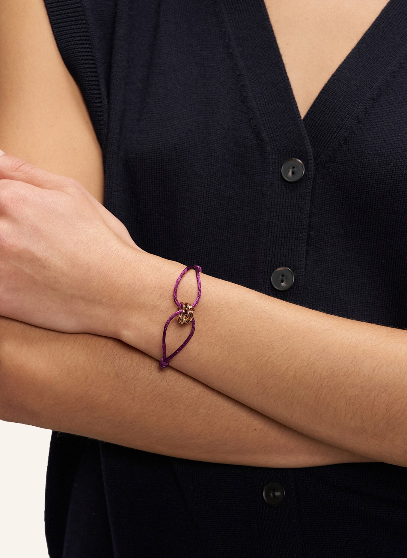 LIEBESKIND Armband aus Nylon: LILA