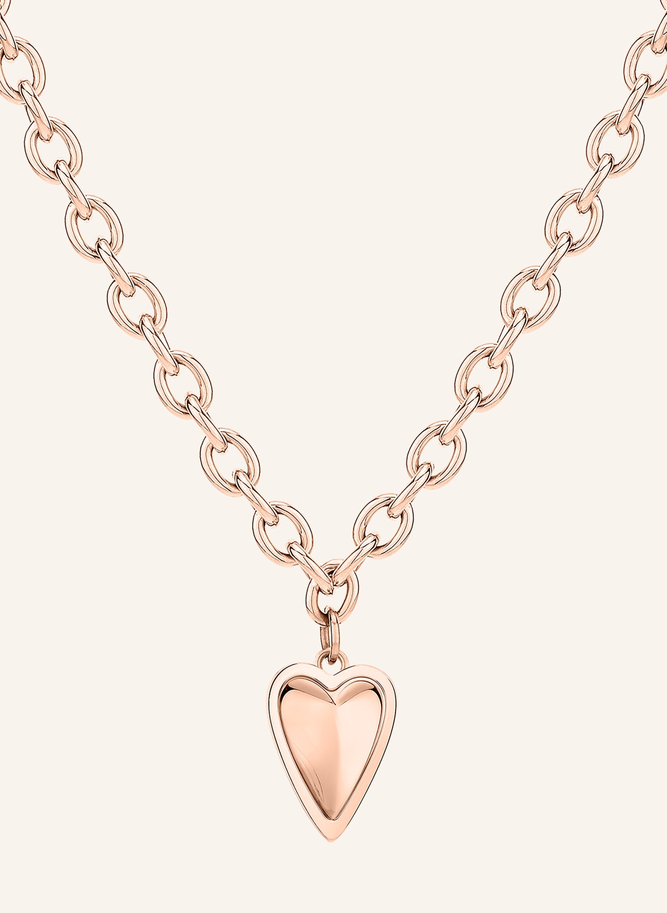 LIEBESKIND Ketting van roestvrij staal: ROSÉGOUD