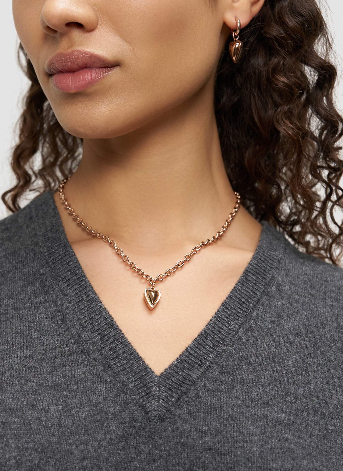 LIEBESKIND Ketting van roestvrij staal: ROSÉGOUD
