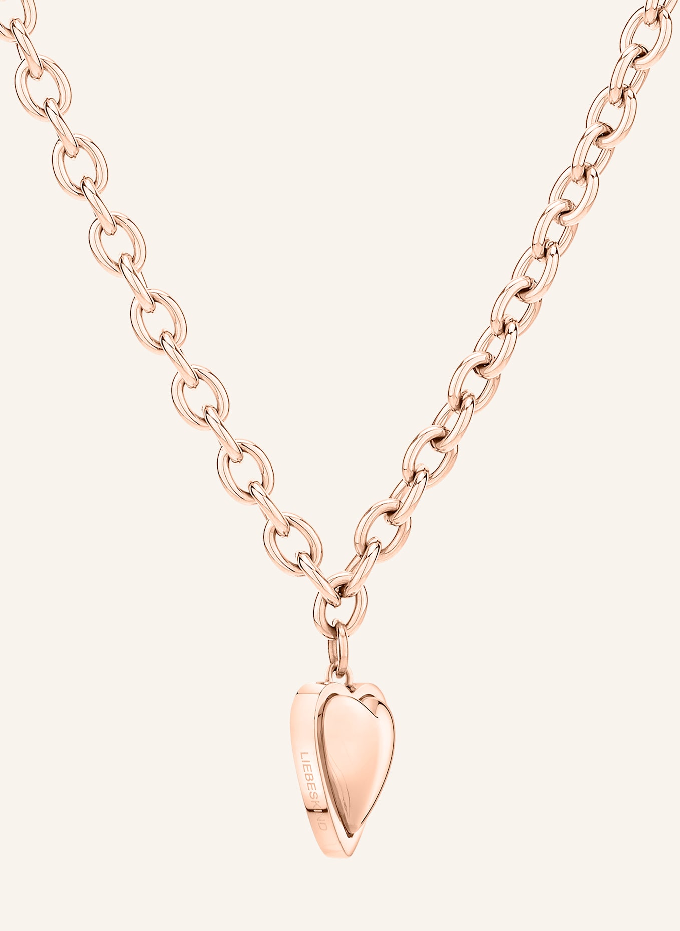 LIEBESKIND Ketting van roestvrij staal: ROSÉGOUD