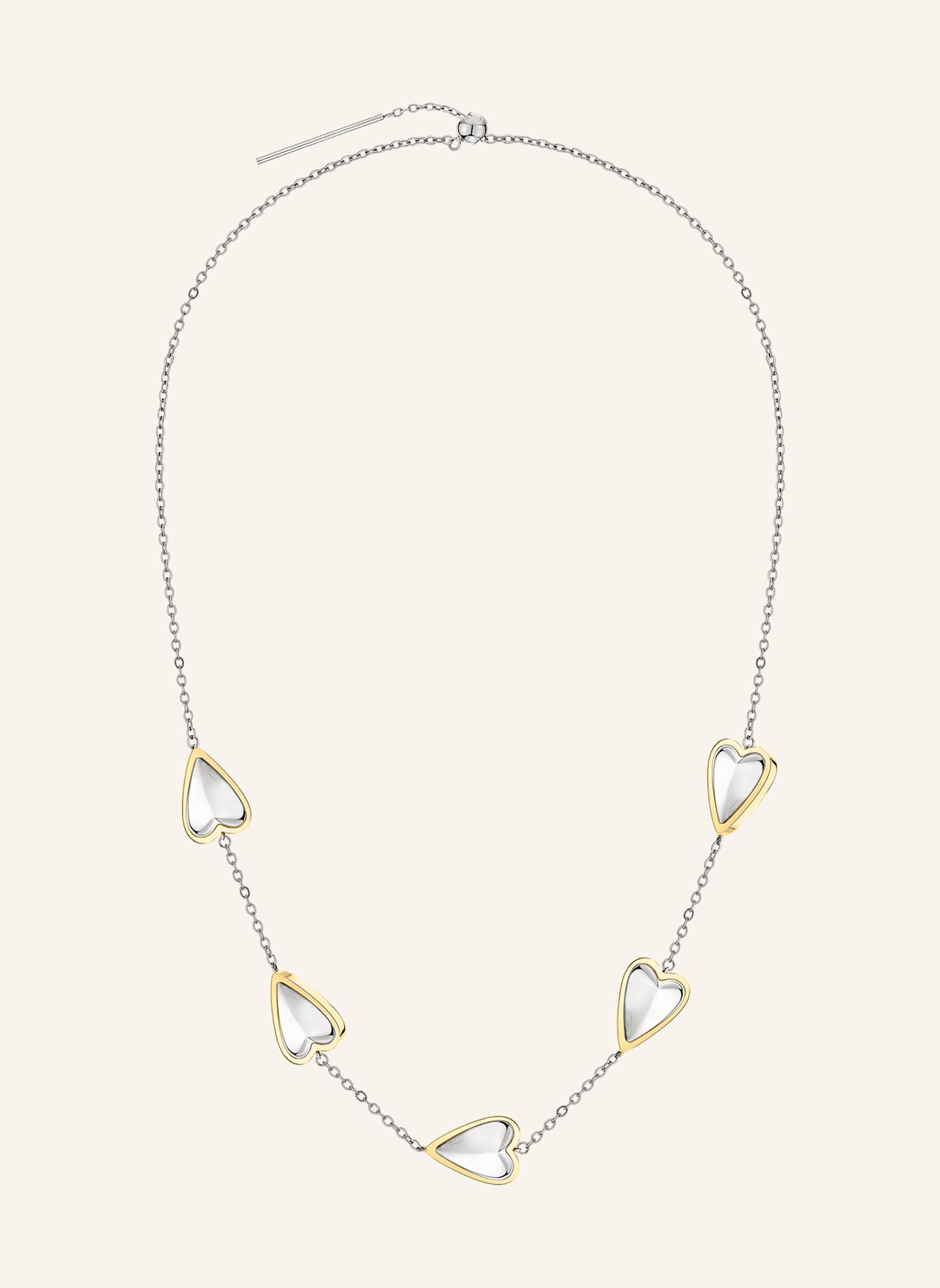LIEBESKIND Halskette  aus  Edelstahl: SILBER/ GOLD