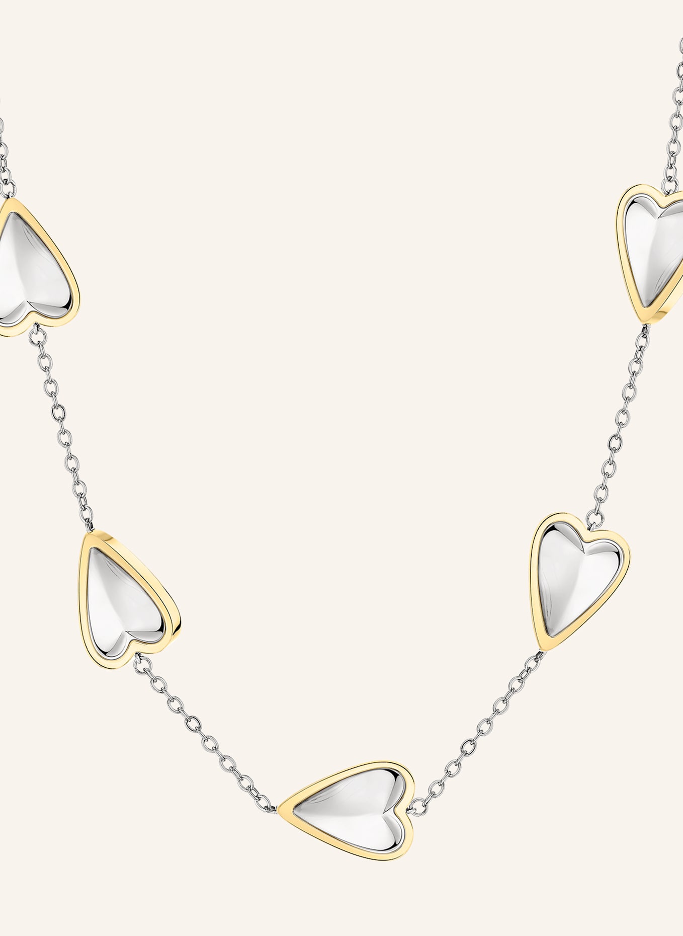 LIEBESKIND Halskette  aus  Edelstahl: SILBER/ GOLD