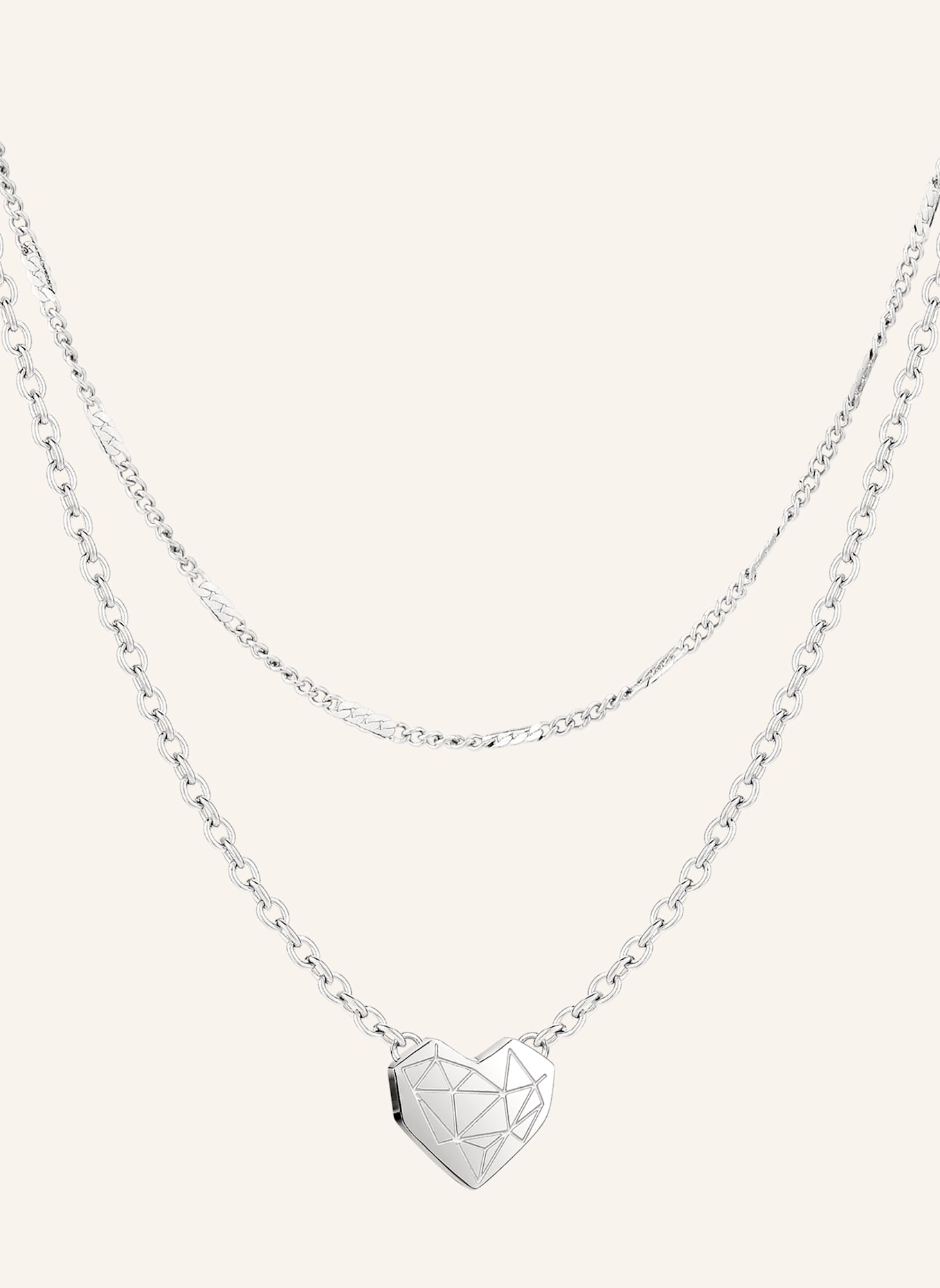 LIEBESKIND Stainless steel necklace: SILVER