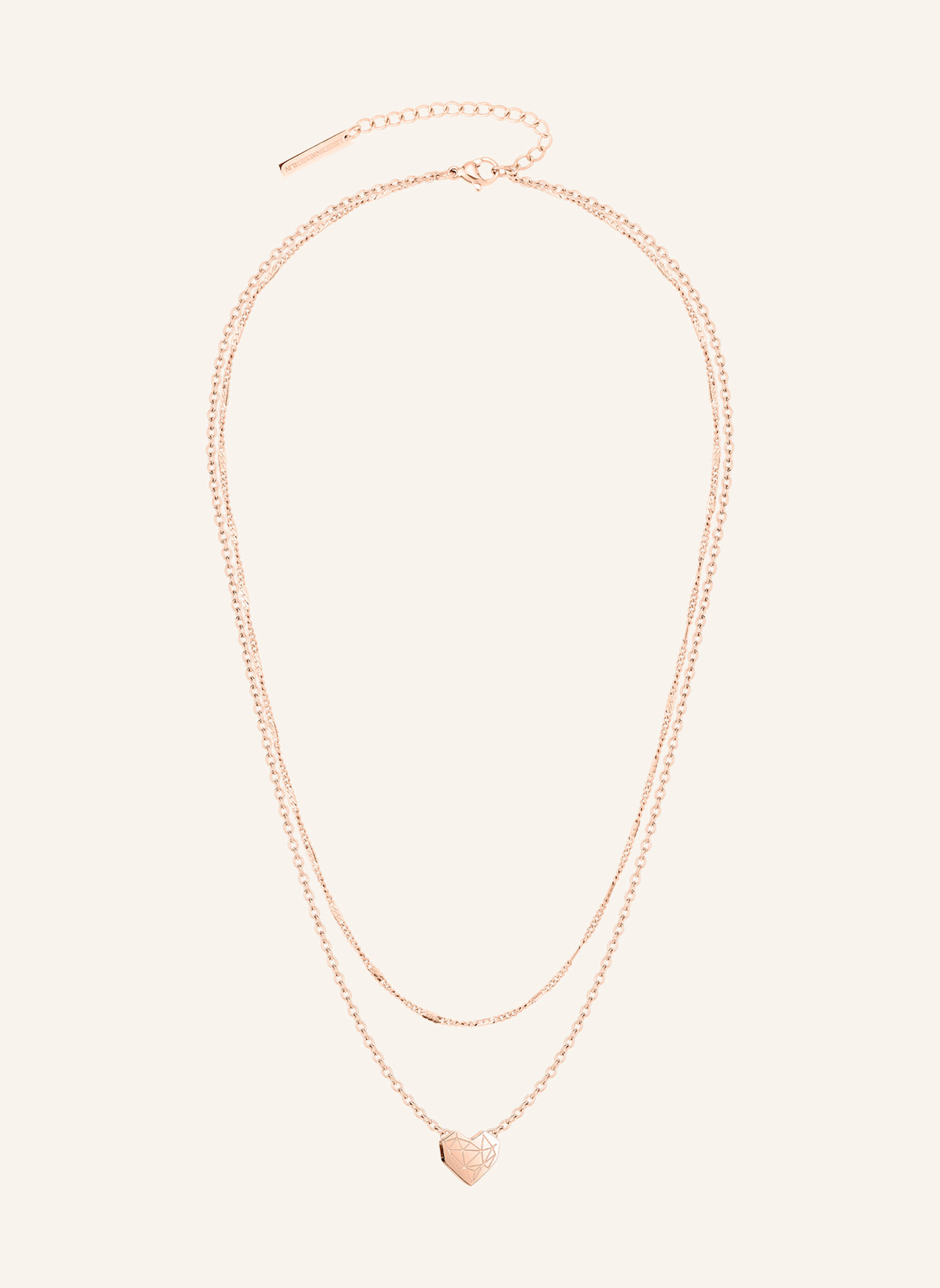 LIEBESKIND Ketting van roestvrij staal: ROSÉGOUD