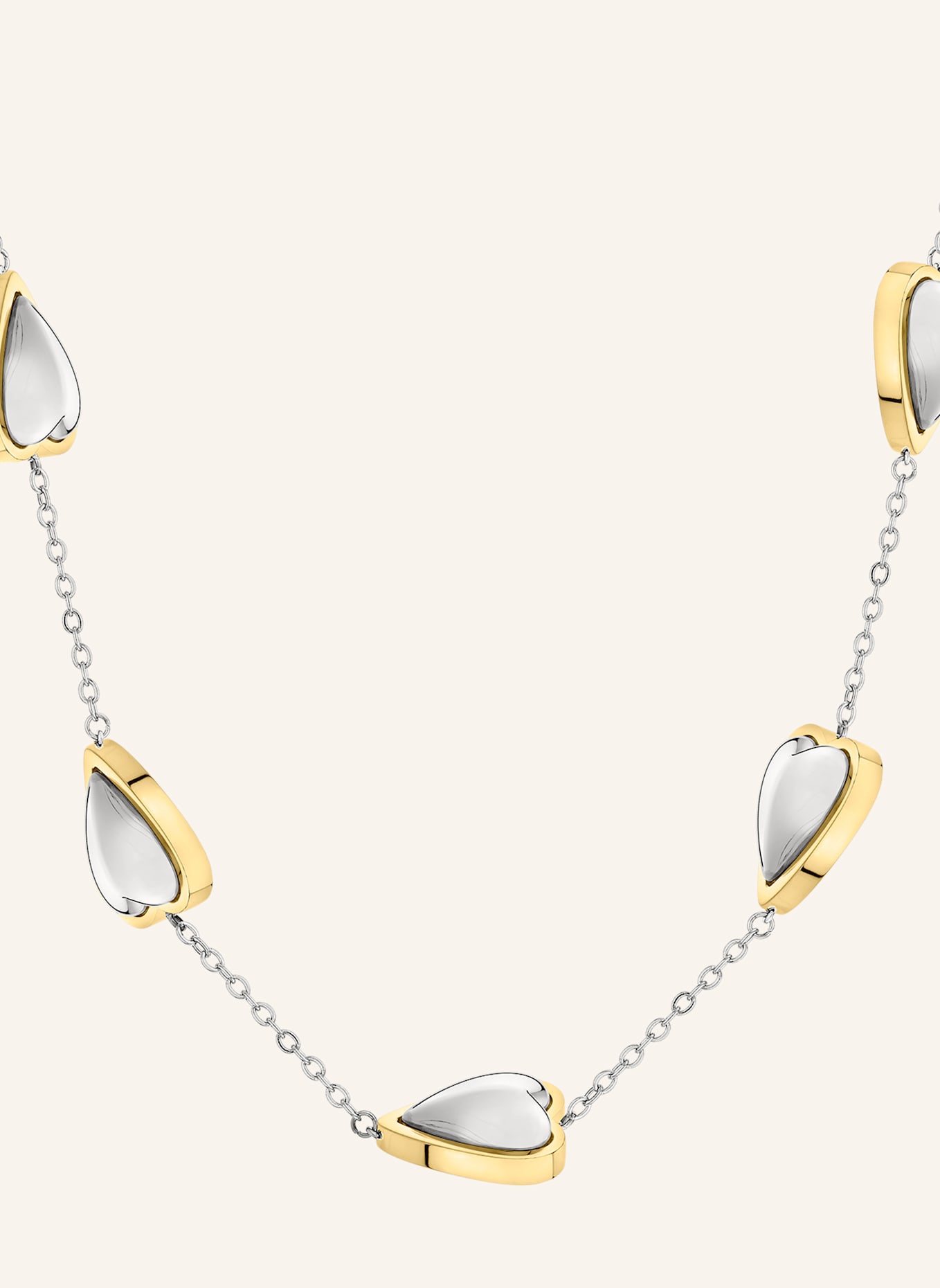LIEBESKIND Halskette  aus  Edelstahl: SILBER/ GOLD