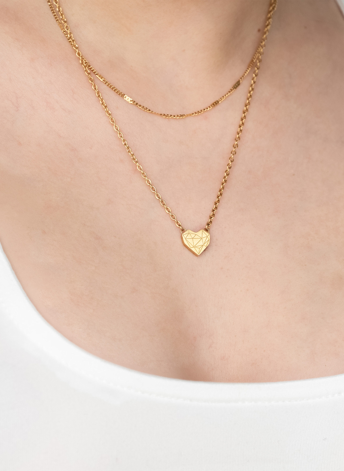 LIEBESKIND Ketting van roestvrij staal: GOUD