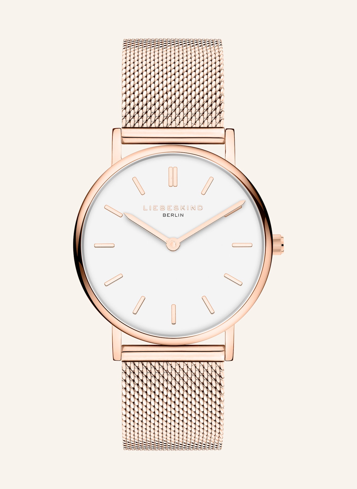 LIEBESKIND Armbanduhr  aus  Edelstahl: ROSÉGOLD