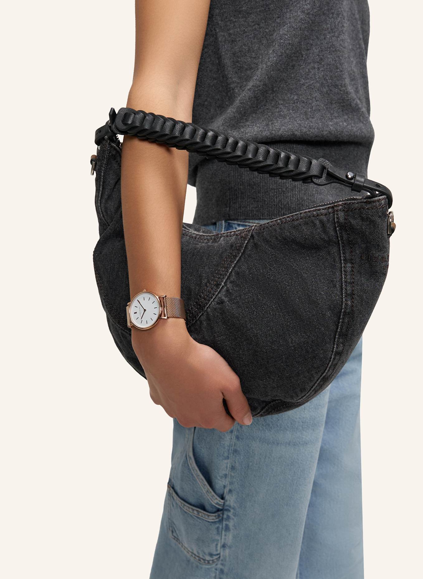 LIEBESKIND Armbanduhr  aus  Edelstahl: ROSÉGOLD