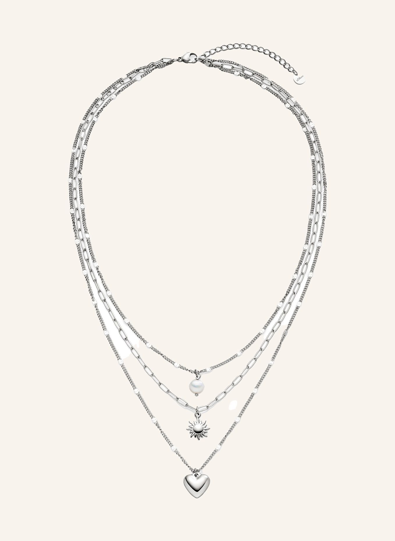 s.Oliver Halskette aus Edelstahl: SILBER