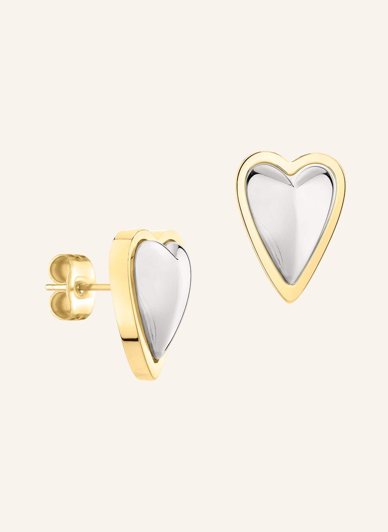 LIEBESKIND Oorstekers van roestvrij staal: ZILVER/ GOUD