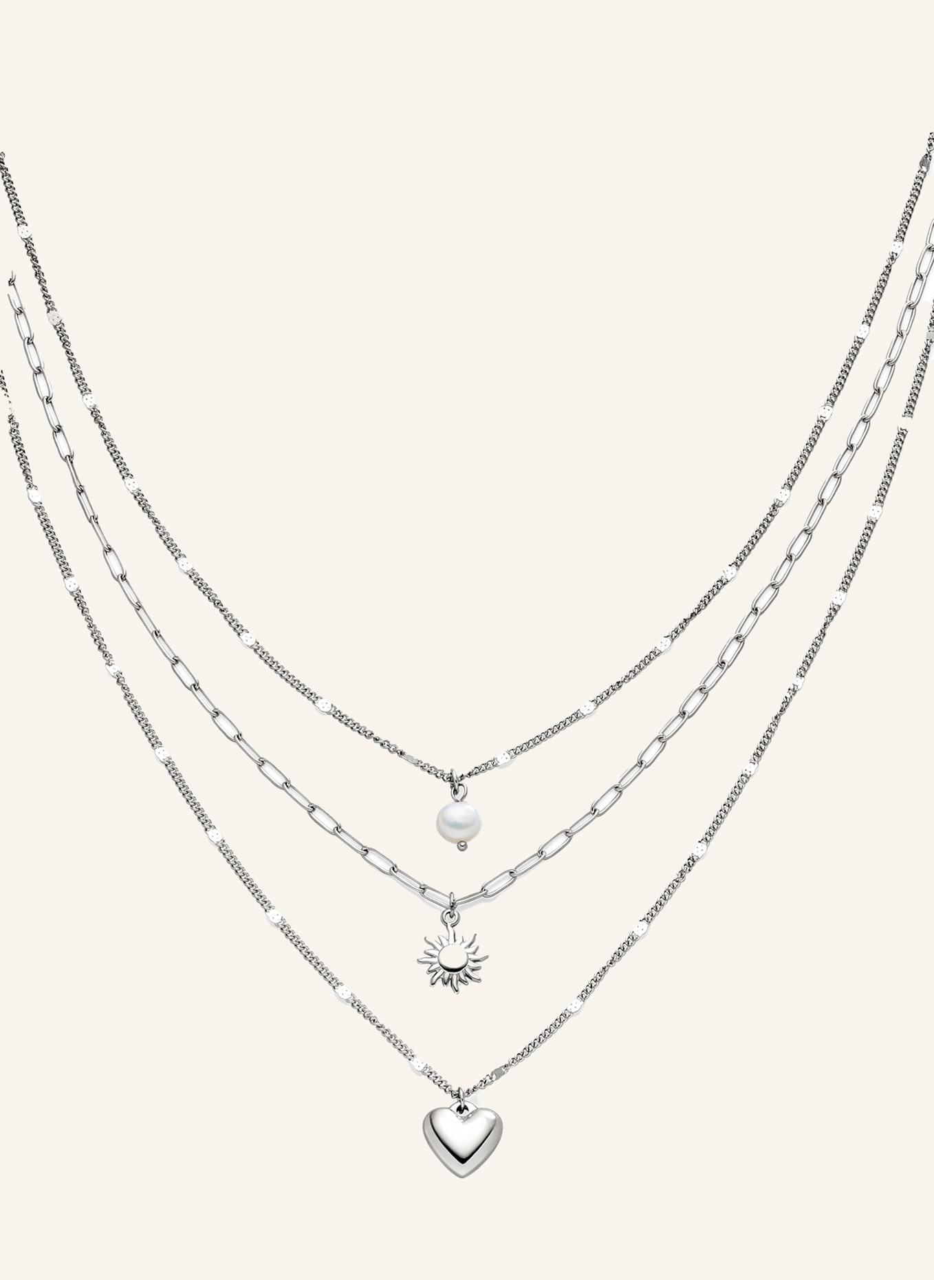s.Oliver Halskette aus Edelstahl: SILBER