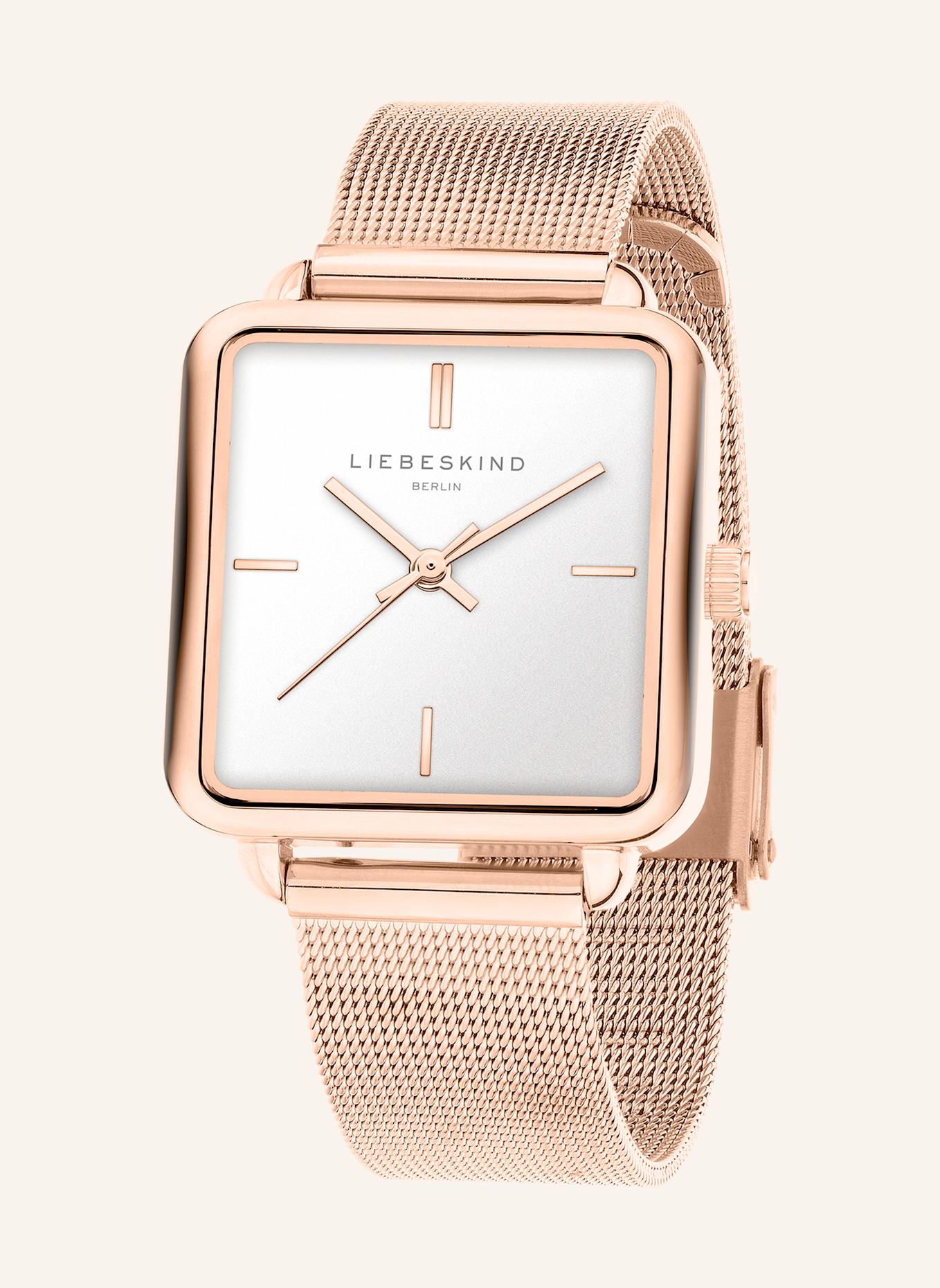 LIEBESKIND Armbanduhr  aus  Edelstahl: ROSÉGOLD