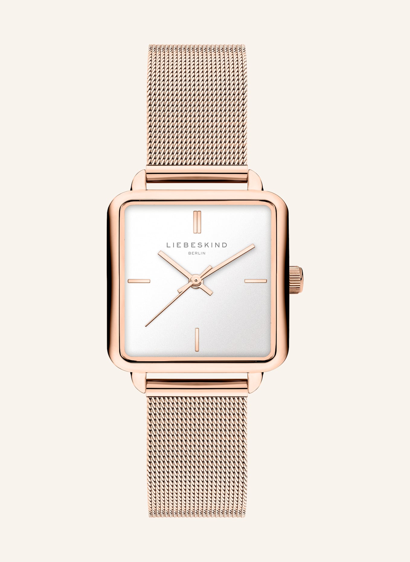 LIEBESKIND Armbanduhr  aus  Edelstahl: ROSÉGOLD
