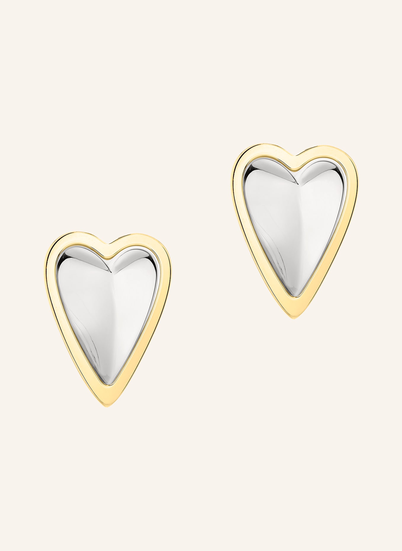 LIEBESKIND Oorstekers van roestvrij staal: ZILVER/ GOUD