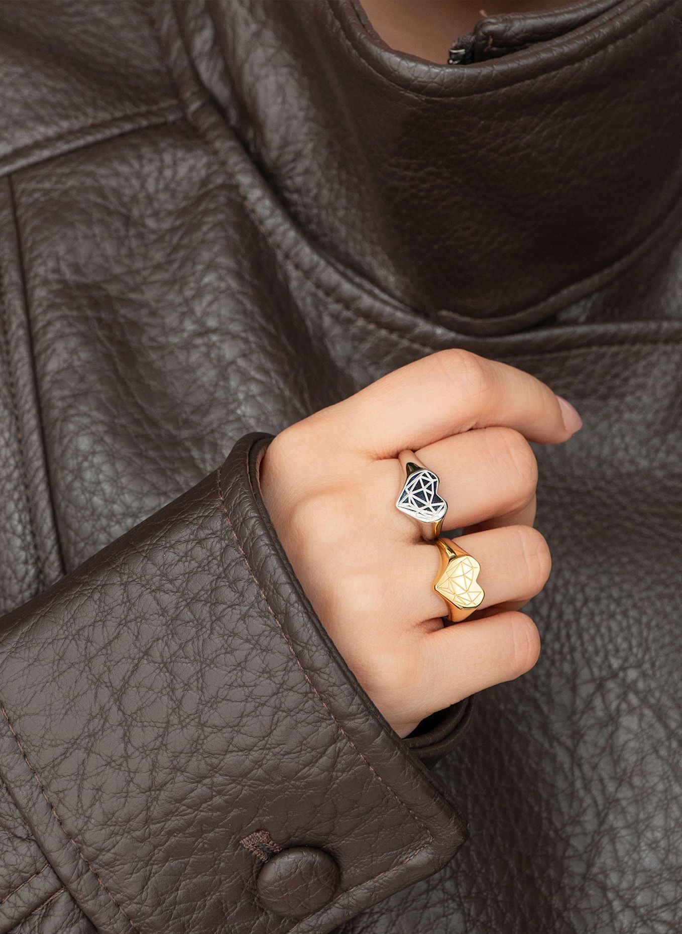 LIEBESKIND Ring van roestvrij staal: ZILVER
