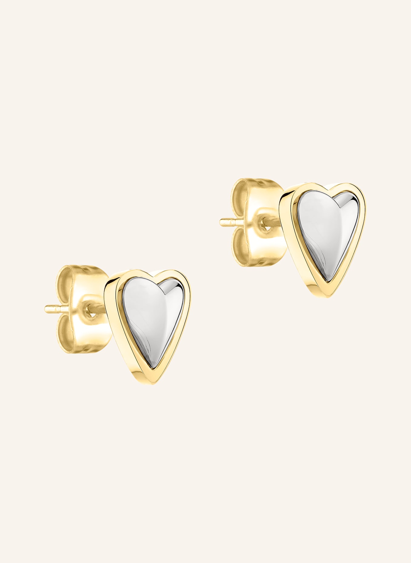 LIEBESKIND Ohrstecker aus Edelstahl: SILBER/ GOLD