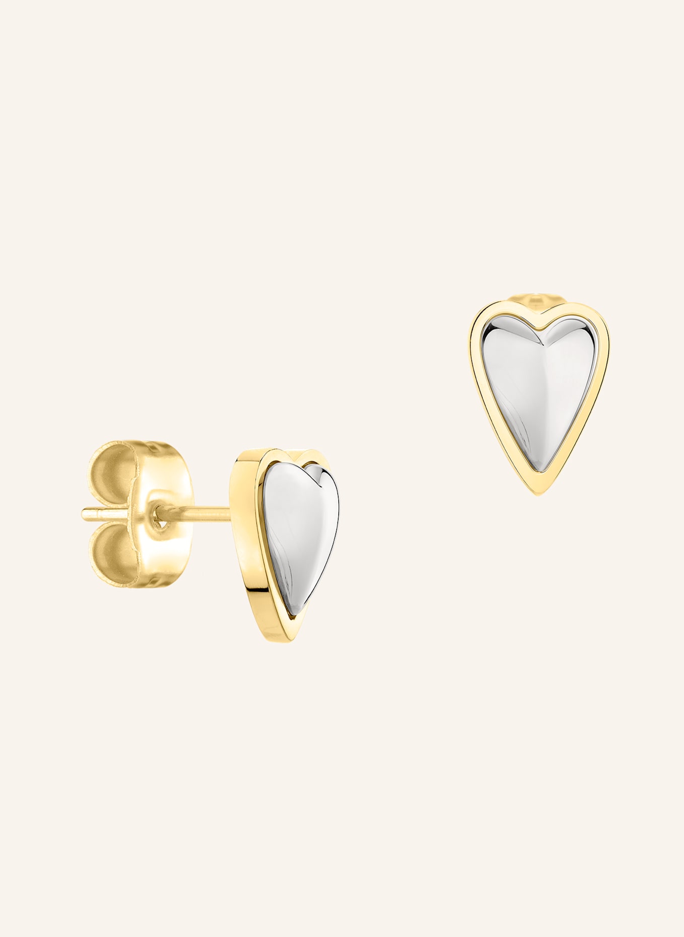LIEBESKIND Ohrstecker aus Edelstahl: SILBER/ GOLD