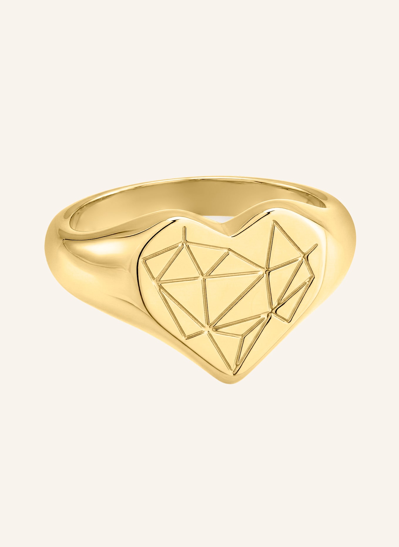 LIEBESKIND Ring van roestvrij staal: GOUD
