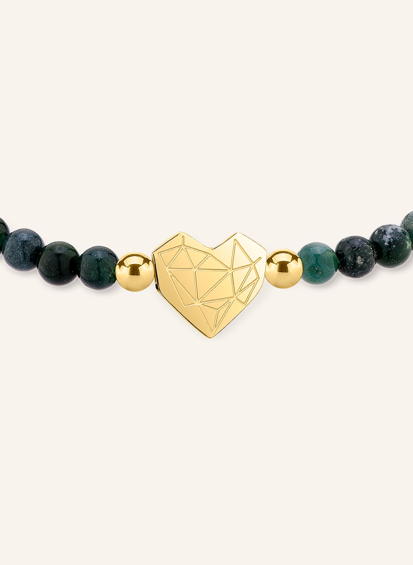 LIEBESKIND Armband aus Edelstahl: GRÜN