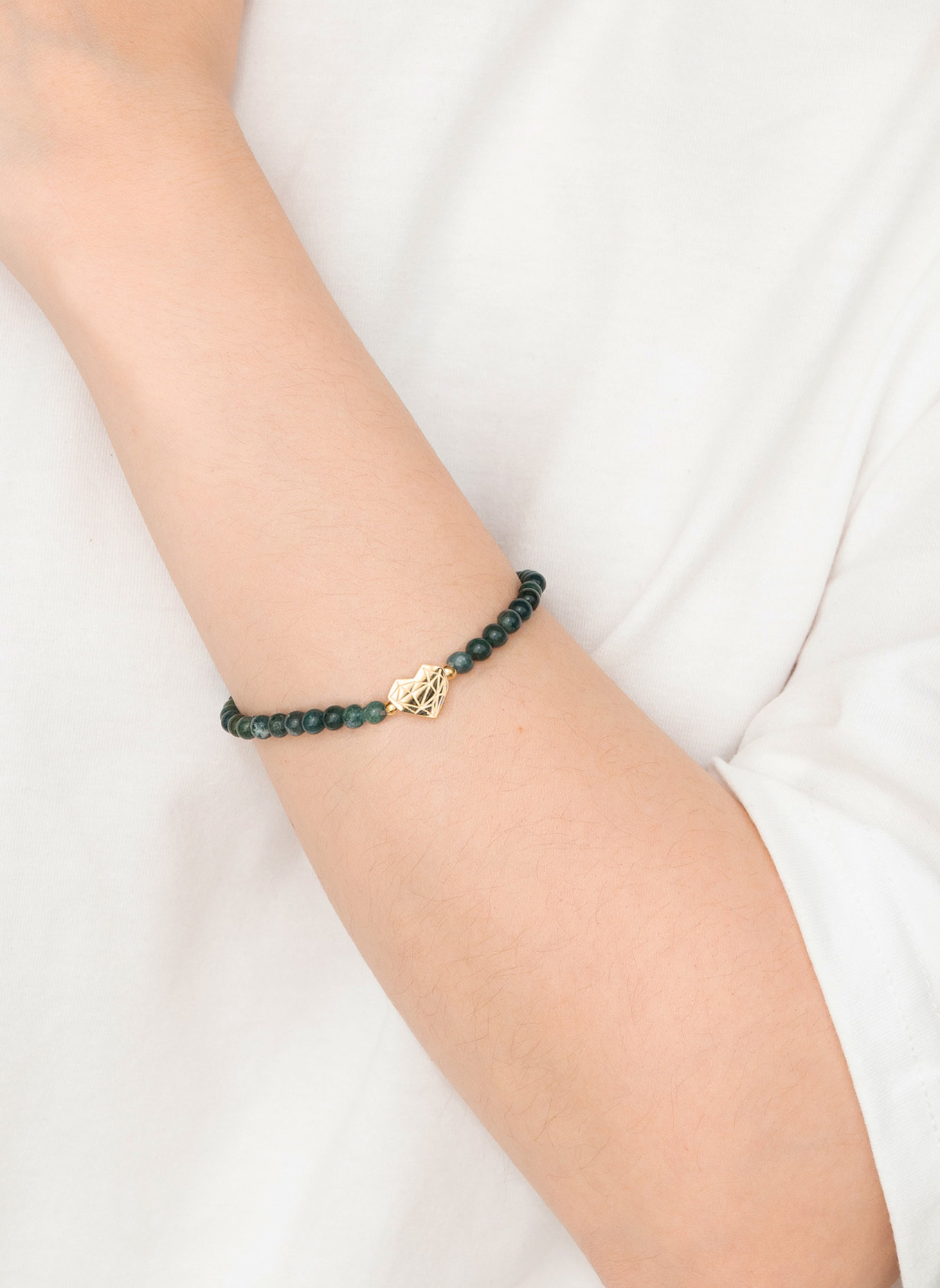 LIEBESKIND Armband aus Edelstahl: GRÜN
