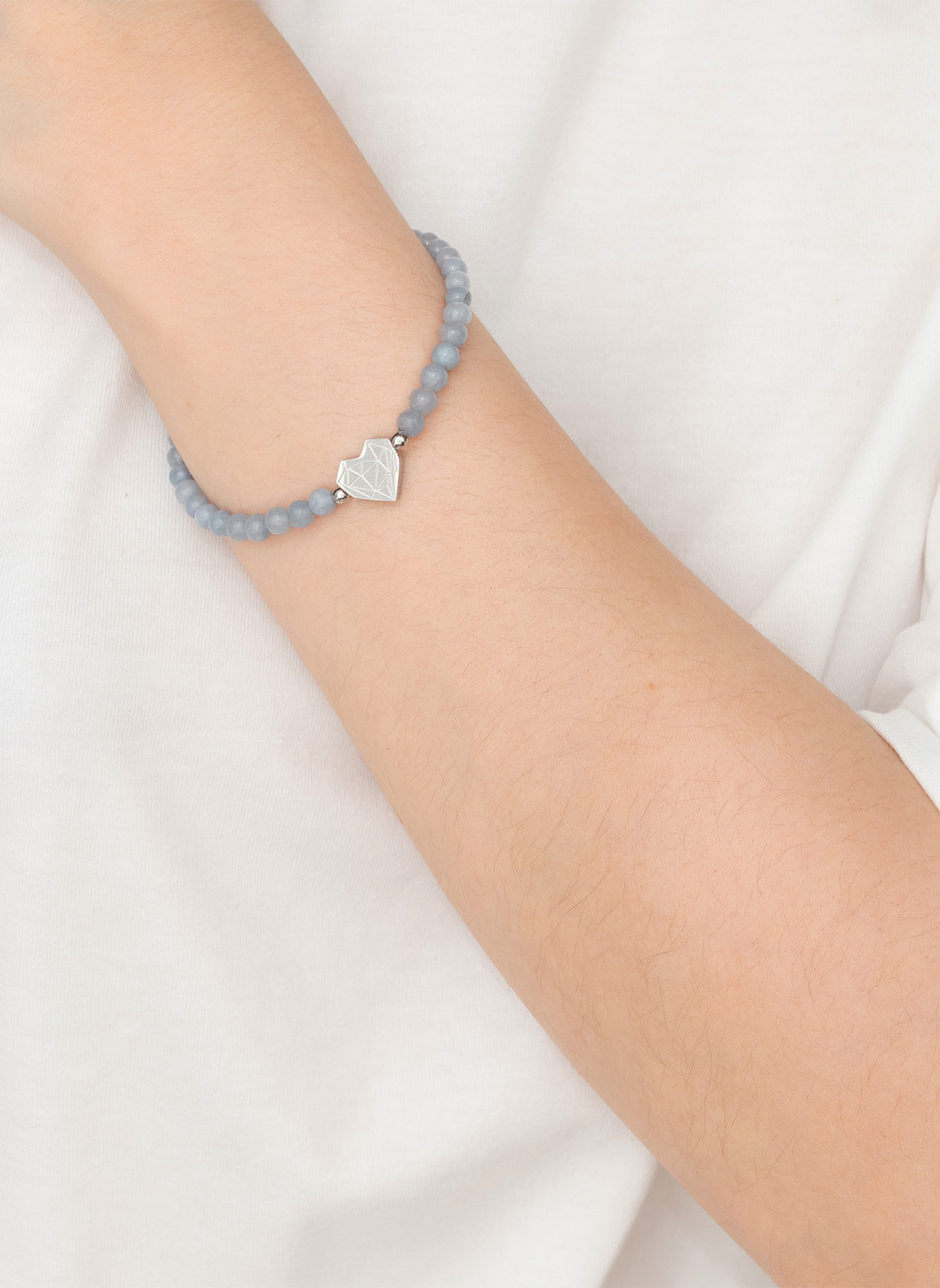 LIEBESKIND Armband  aus  Edelstahl: HELLBLAU