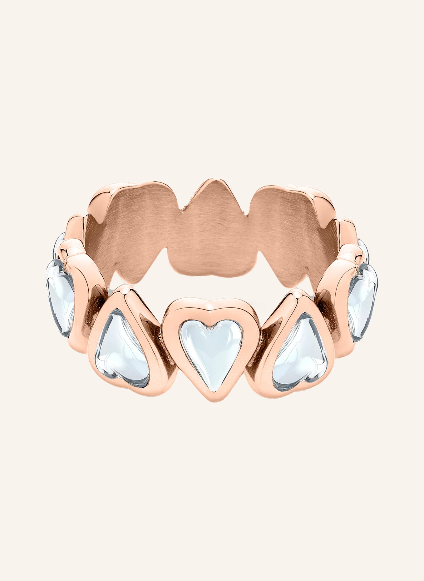 LIEBESKIND Ring  aus  Edelstahl: ROSÉGOLD