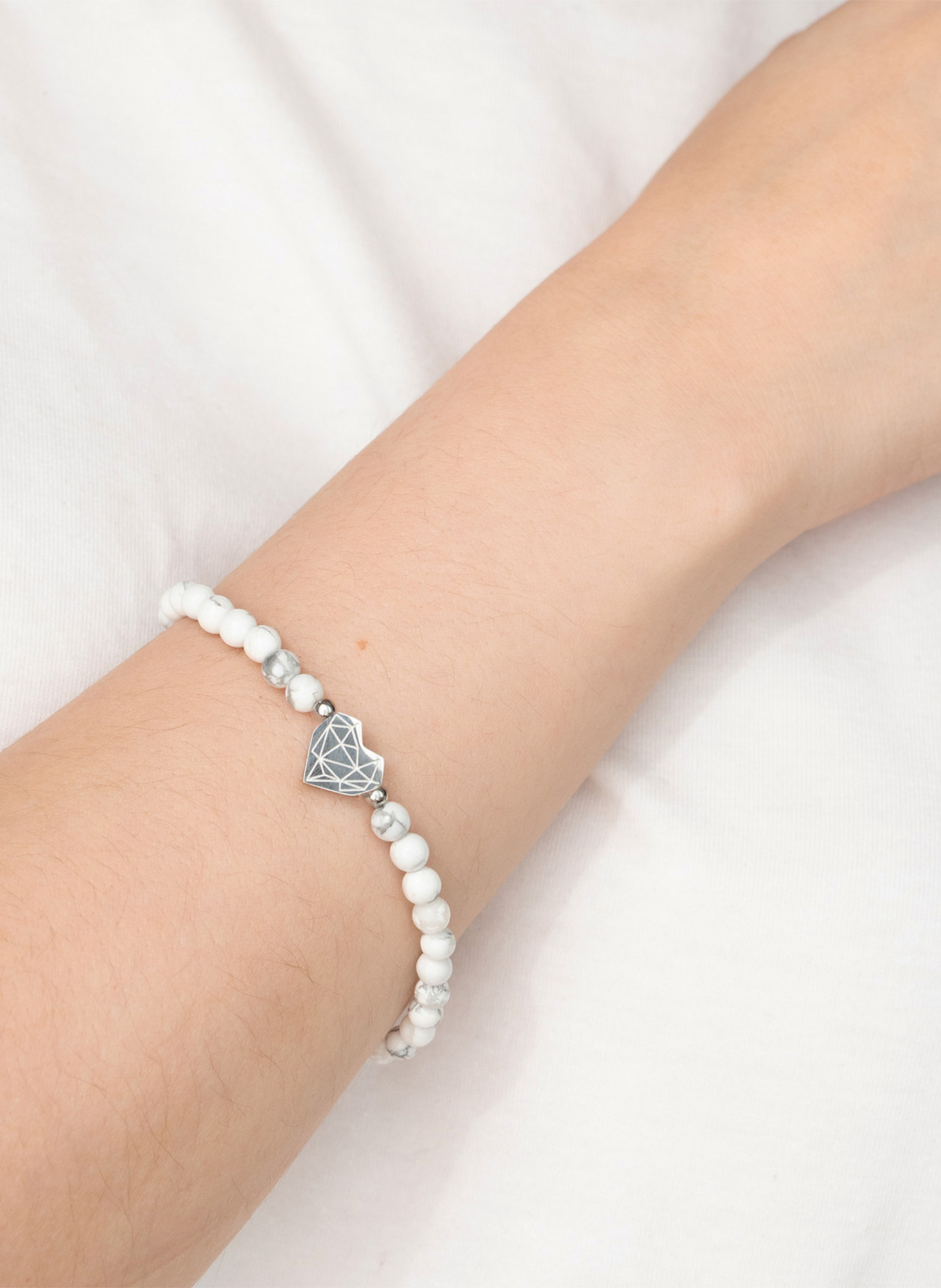 LIEBESKIND Armband  aus  Edelstahl: WEISS