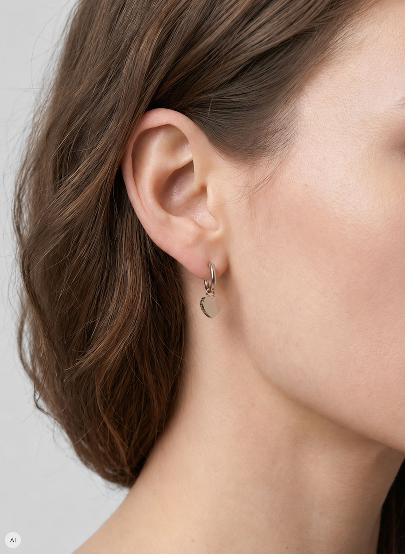 LIEBESKIND Stainless steel hoop earrings: SILVER