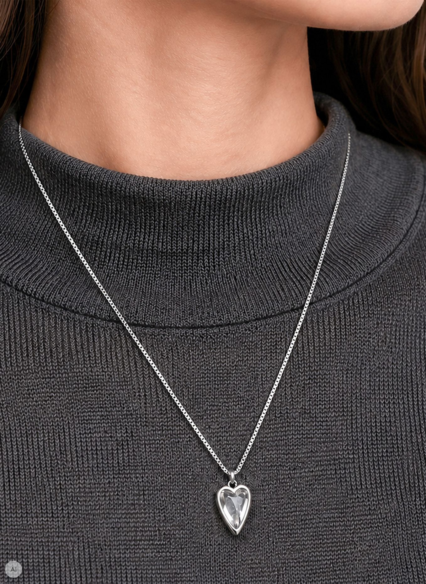 LIEBESKIND Halskette aus Edelstahl: SILBER