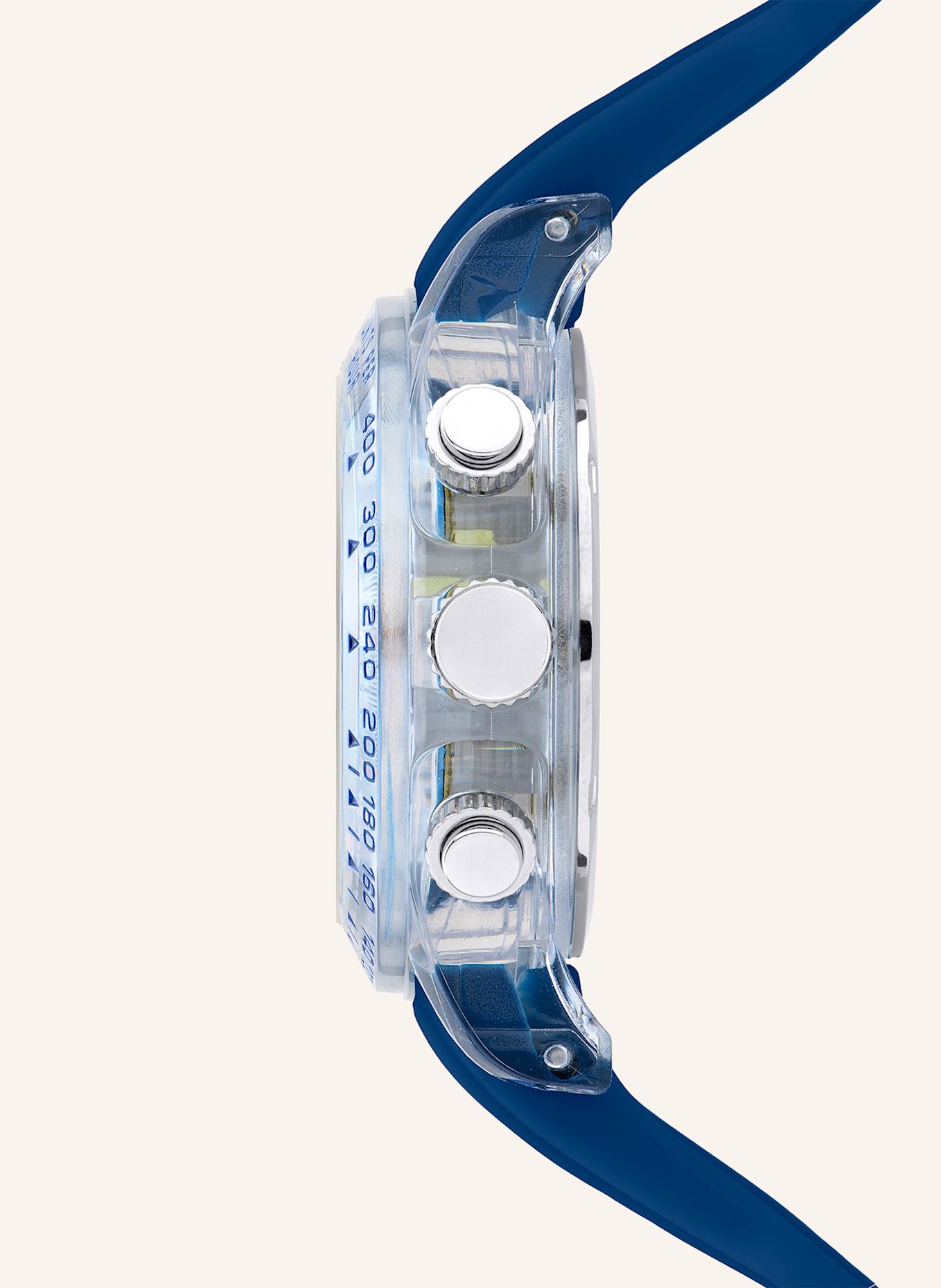 s.Oliver Polshorloge van siliconen: BLAUW