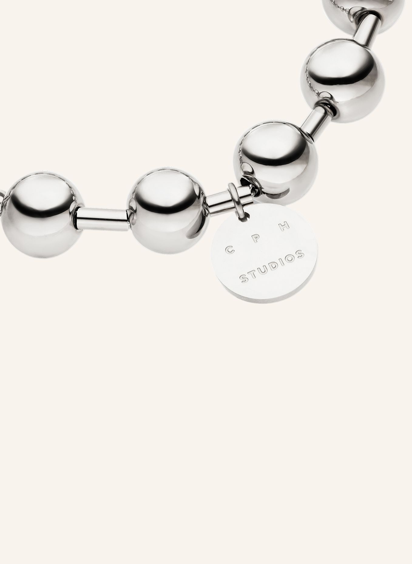 COPENHAGEN STUDIOS Armband van roestvrij staal: ZILVER