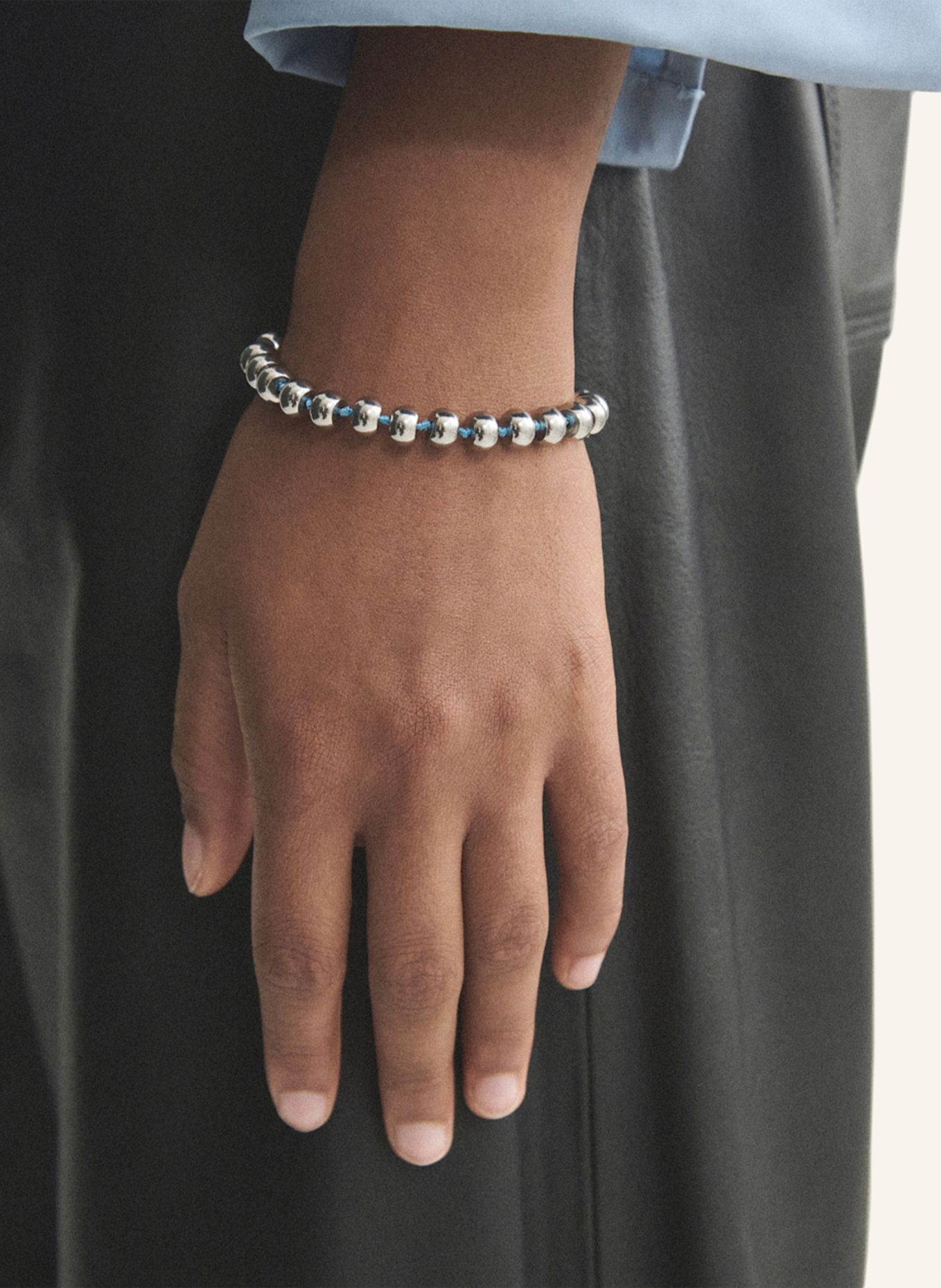 COPENHAGEN STUDIOS Armband van roestvrij staal: ZILVER