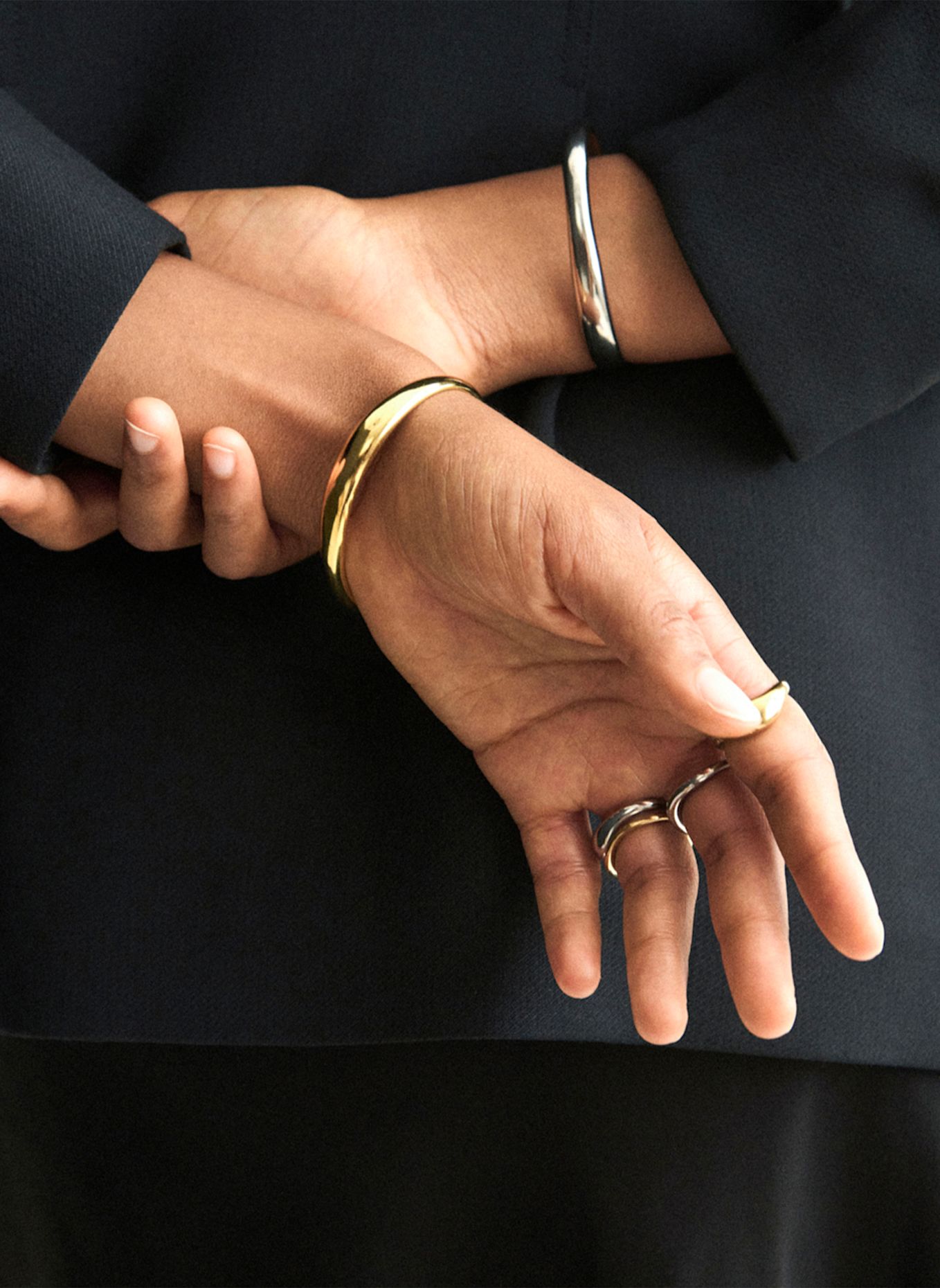 COPENHAGEN STUDIOS Armband van roestvrij staal: ZILVER
